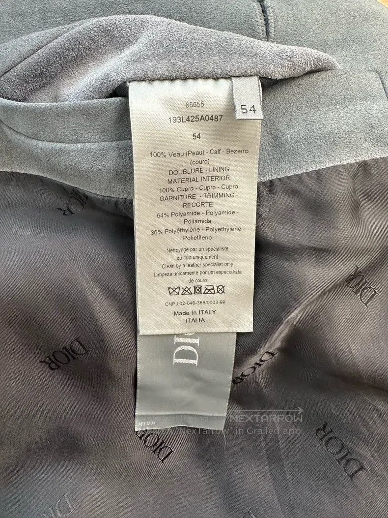 Dior Dior Frosted calfskin heavyweight casual business leather Size US L / EU 52-54 / 3 - 9 Thumbnail