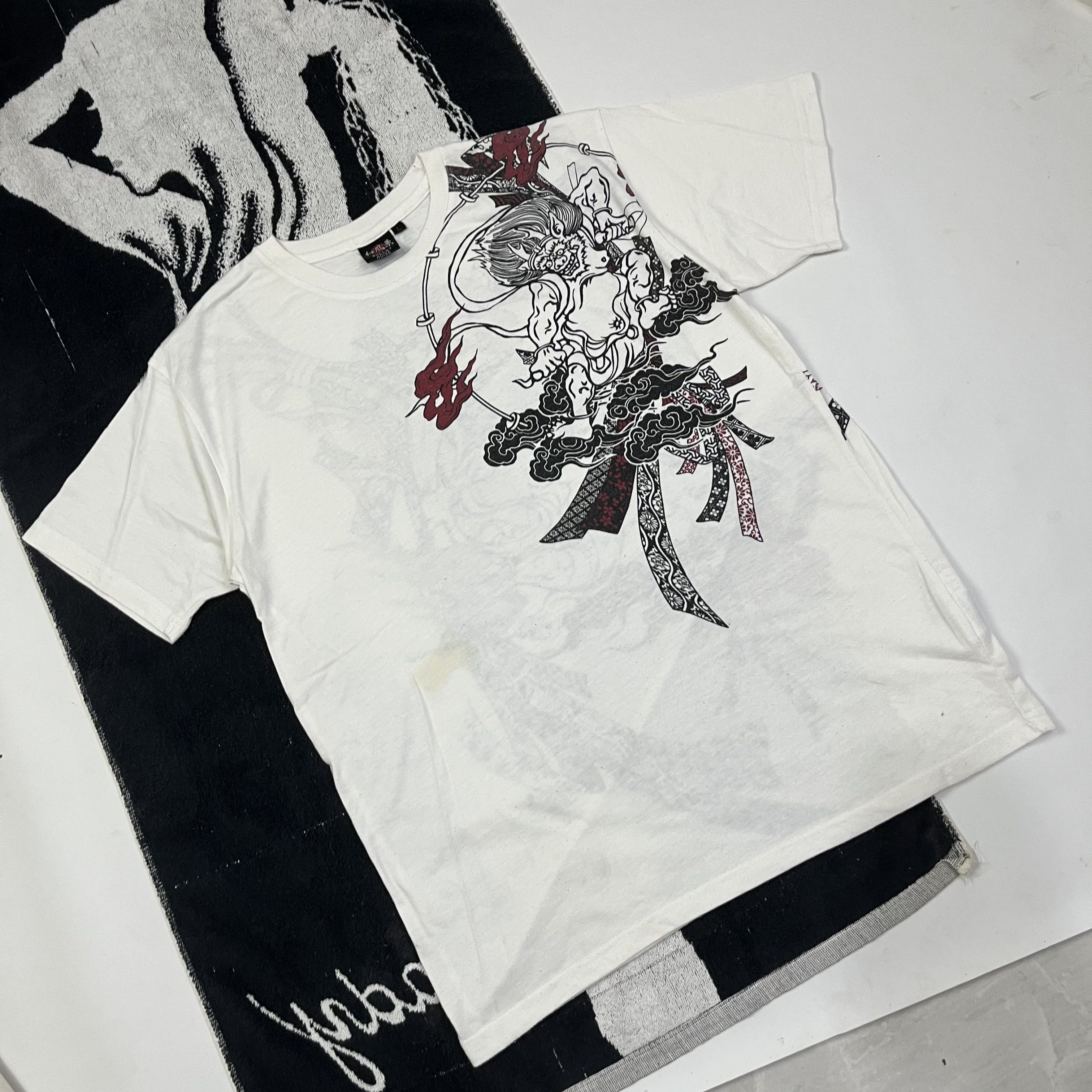 Japanese Brand Bullet noise sukajan tee Size US M / EU 48-50 / 2 - 3 Thumbnail