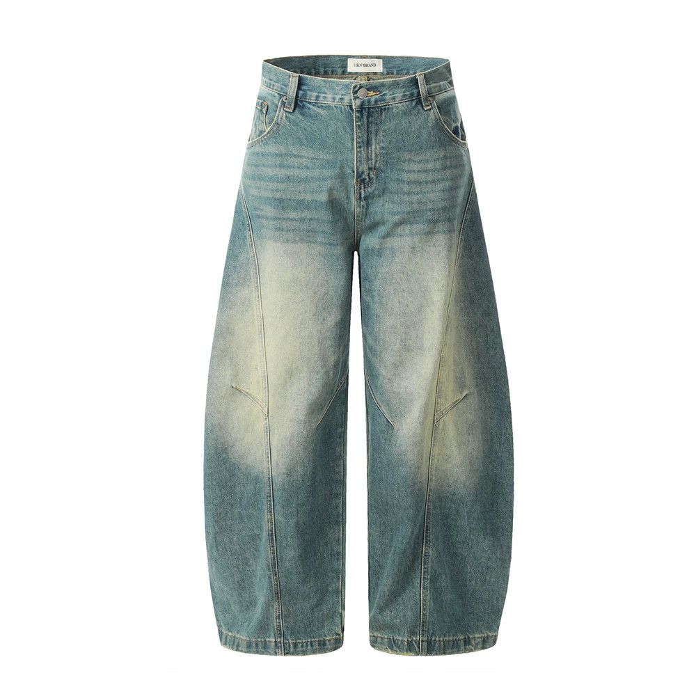 Vintage Men's punk patchwork distressed washed scimitar jeans Size US 32 / EU 48 - 1 Thumbnail