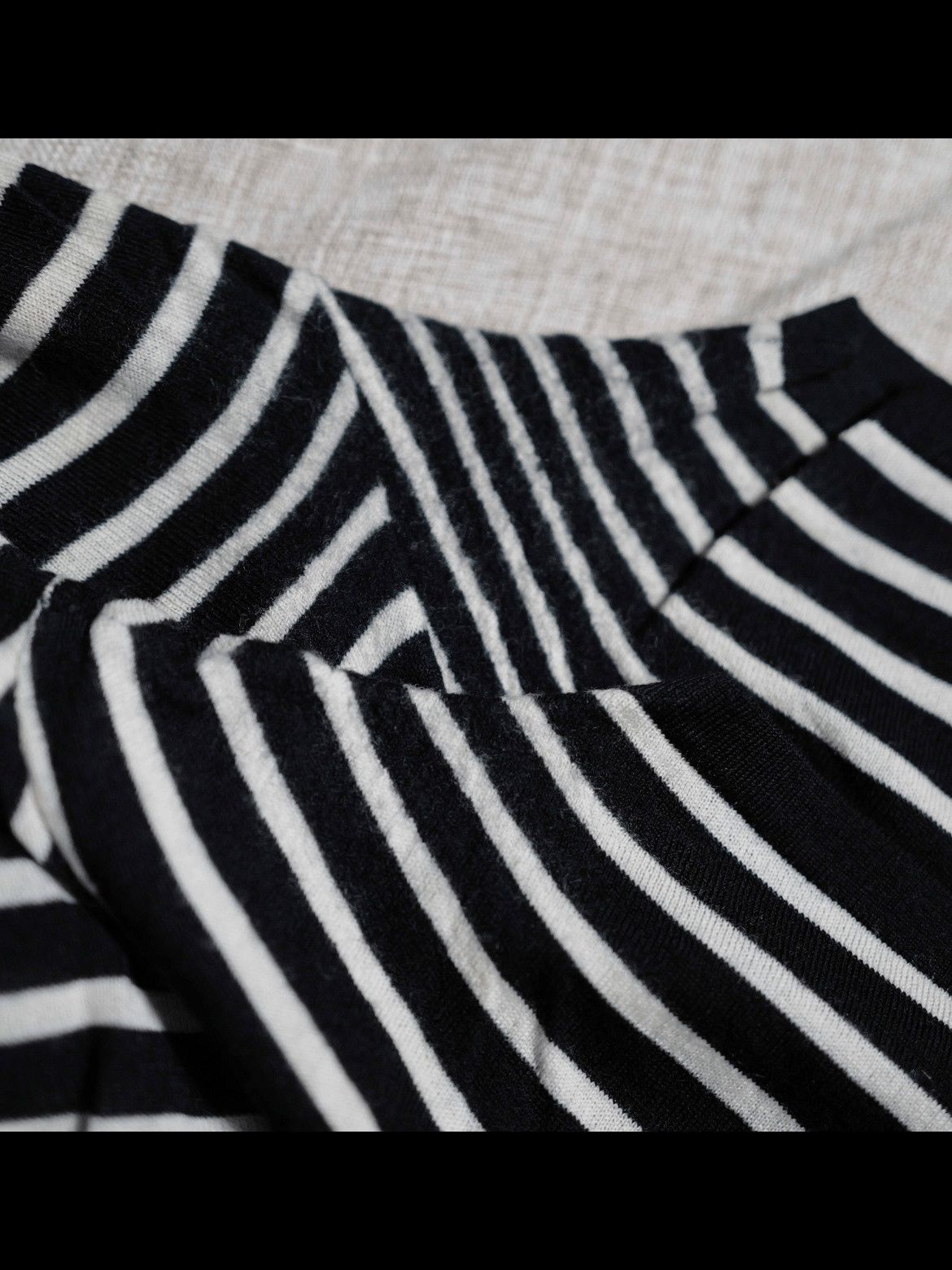 Saint Laurent Paris Saint Laurent Paris 13SS Black Stripe Knitwear Tee(flaw) Size US S / EU 44-46 / 1 - 5 Thumbnail