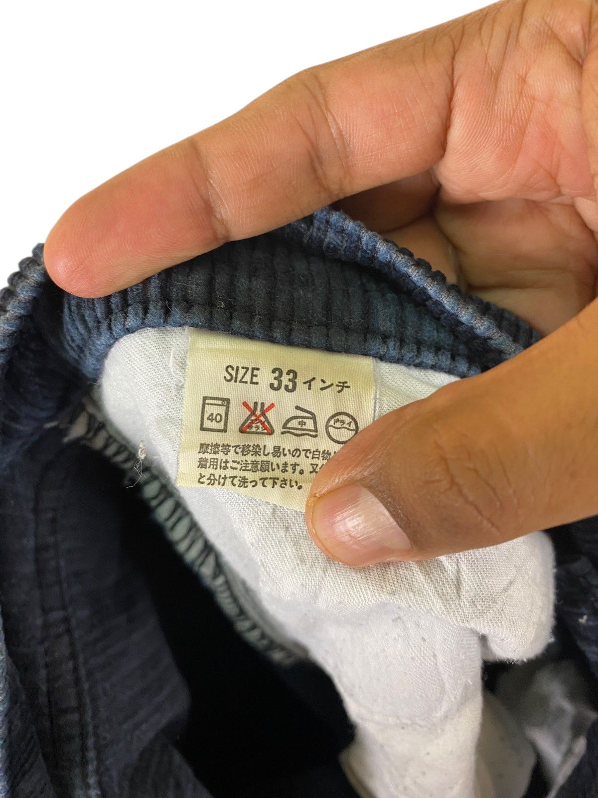 Levi's × Levi's Vintage Clothing Vintage Levis White Tab Blue Corduroy Pants Size US 33 - 12 Thumbnail