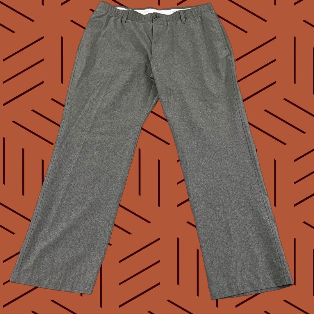 Under Armour UNDER ARMOUR Pants Mens 38x30 Gray Straight Golf Vented Performance Sport Chino Breathable Pockets Lightweight Stretch Belt Loops Regular 30 Inseam Size US 38 / EU 54 - 1 Thumbnail