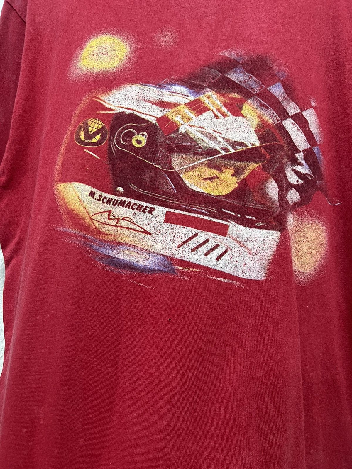 Formula 1 × Vintage Vintage 90’s Michael Schumacher Formula 1 Tshirt Size US L / EU 52-54 / 3 - 3 Thumbnail