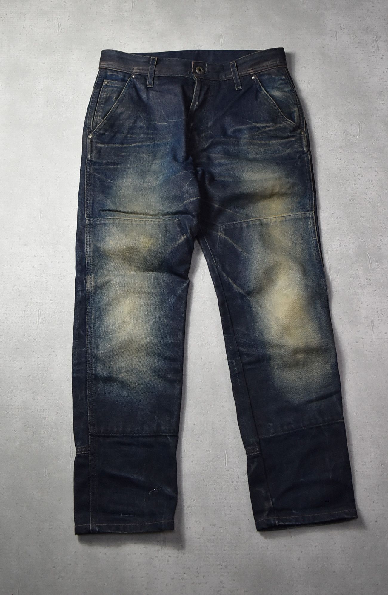 G-Star G - Star knee patch denim pants 29414 880 64 Size US 28 / EU 44 - 1 Thumbnail