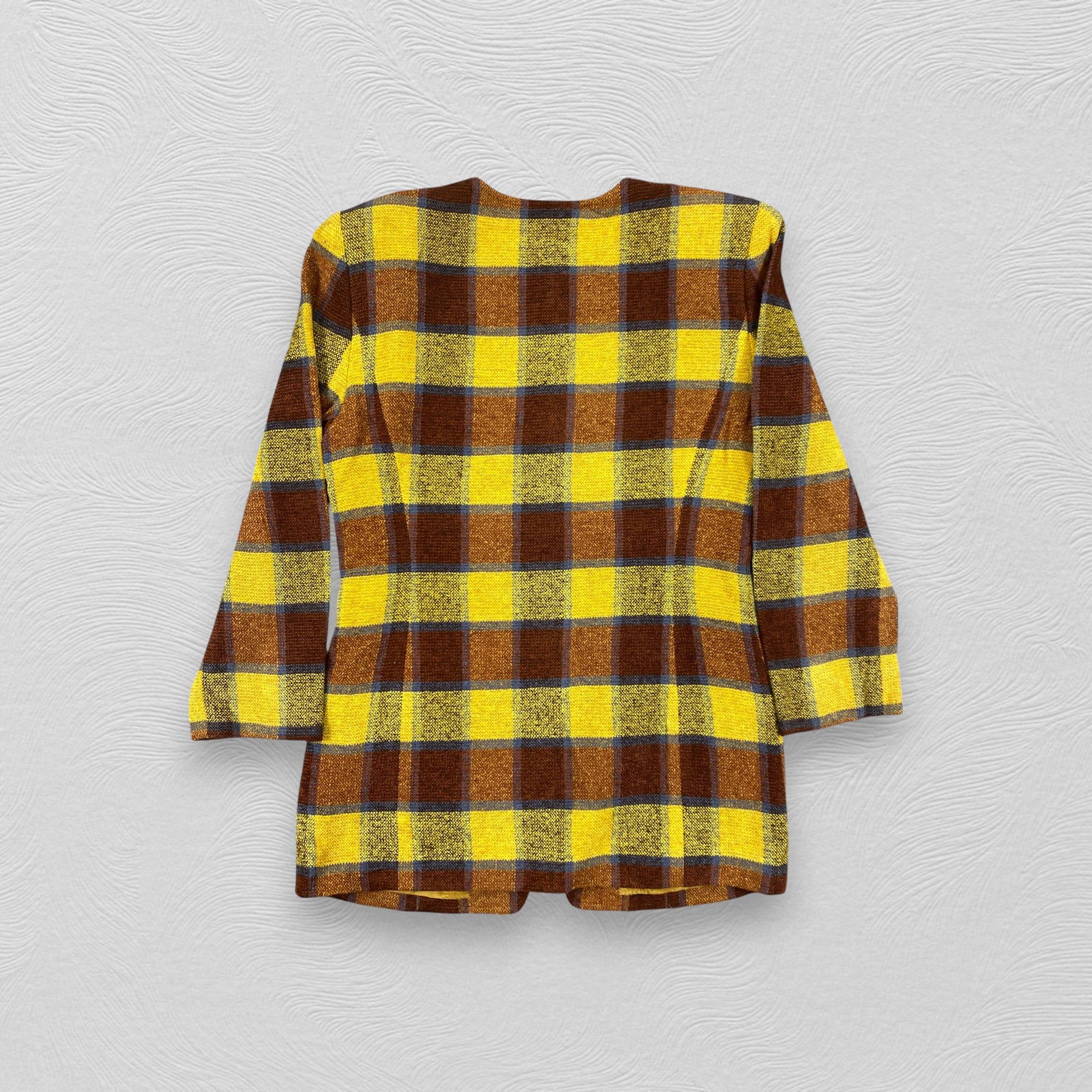Japanese Brand Vintage Nina Ricci Actualties Coat Plaid Jacket -J263 Size US S / EU 44-46 / 1 - 2 Thumbnail