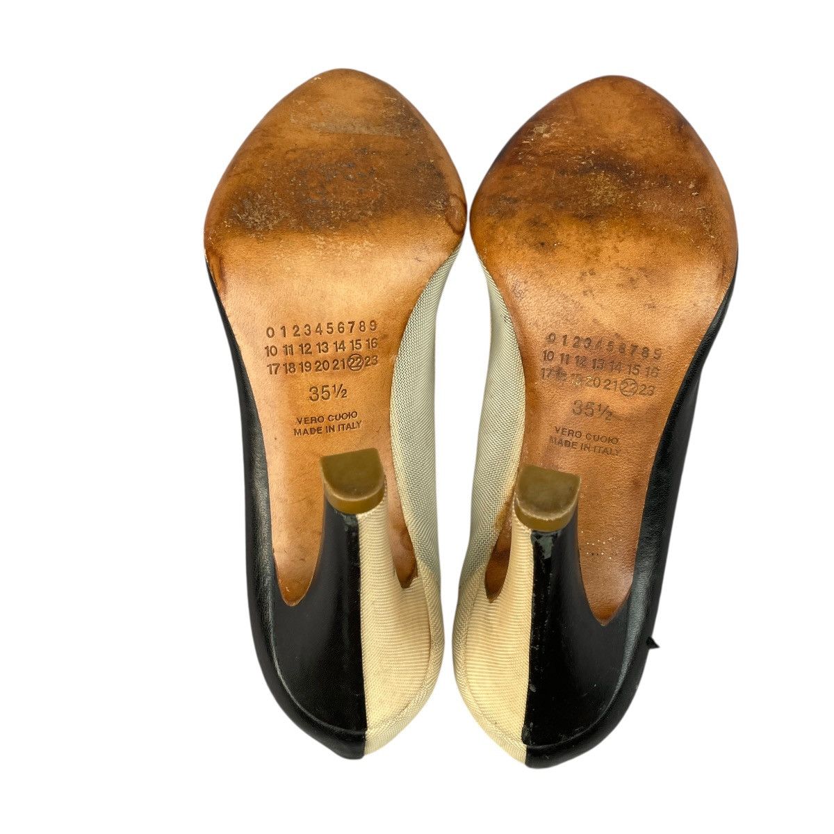 Maison Margiela Maison Margiela Half Leather Half Mesh Heels Size US 5.5 / IT 35.5 - 5 Thumbnail