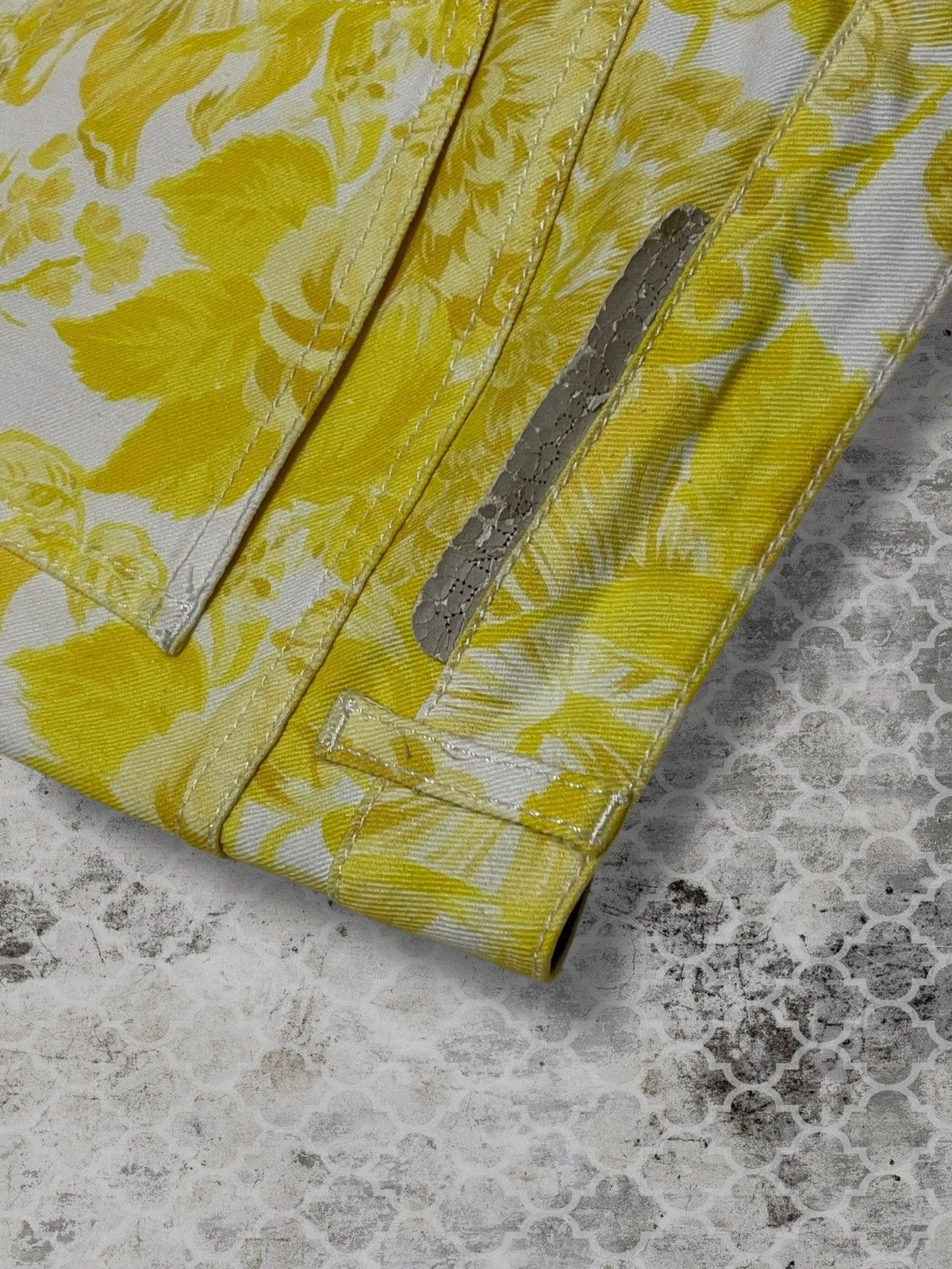 Stella McCartney Authentic Designer Stella Mccartney Flower Art Skinny Denim Size 29" - 15 Thumbnail