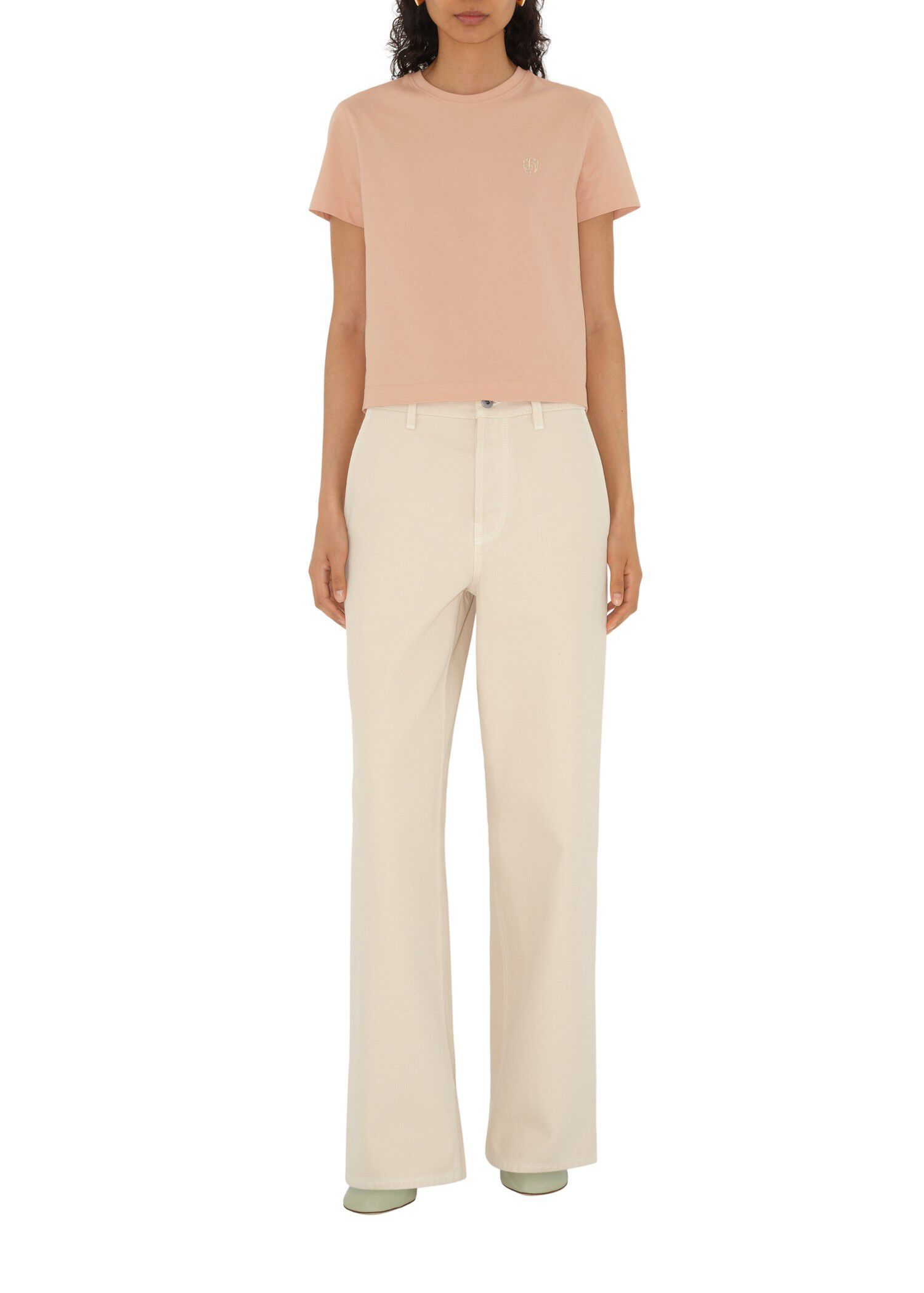 Burberry o1w1db10426 T-Shirt in Bloom Pink Size S / US 4 / IT 40 - 2 Thumbnail