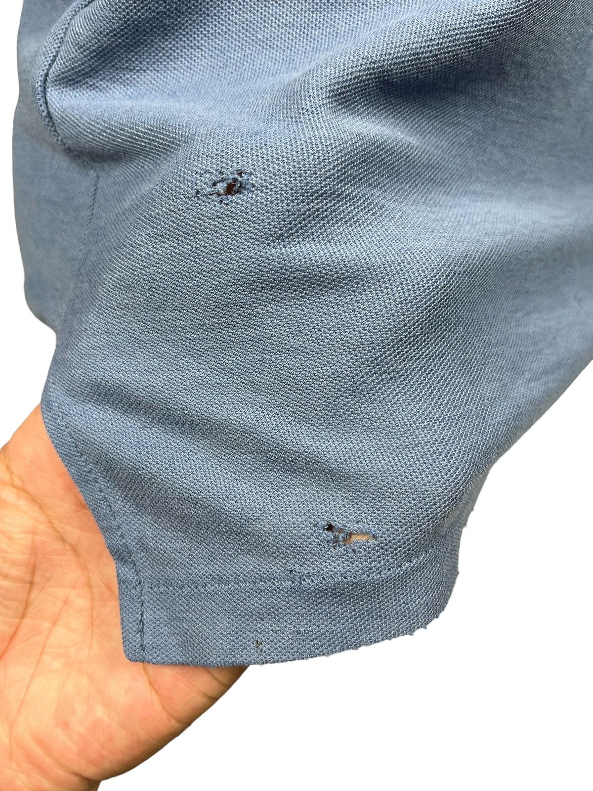 Fred Perry × Lacoste × Vintage Vintage Silk Blue Lacoste Made In Japan Cotton Polyester Size US S / EU 44-46 / 1 - 7 Thumbnail