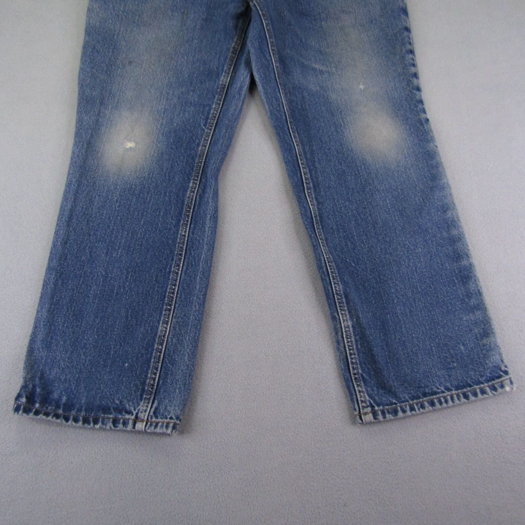 Carhartt Carhartt FR Jeans Mens 36x30 Denim Blue Flame-Resistant Work Jeans Distressed Pockets Regular Zip Button Mens Size US 34 / EU 50 - 3 Thumbnail