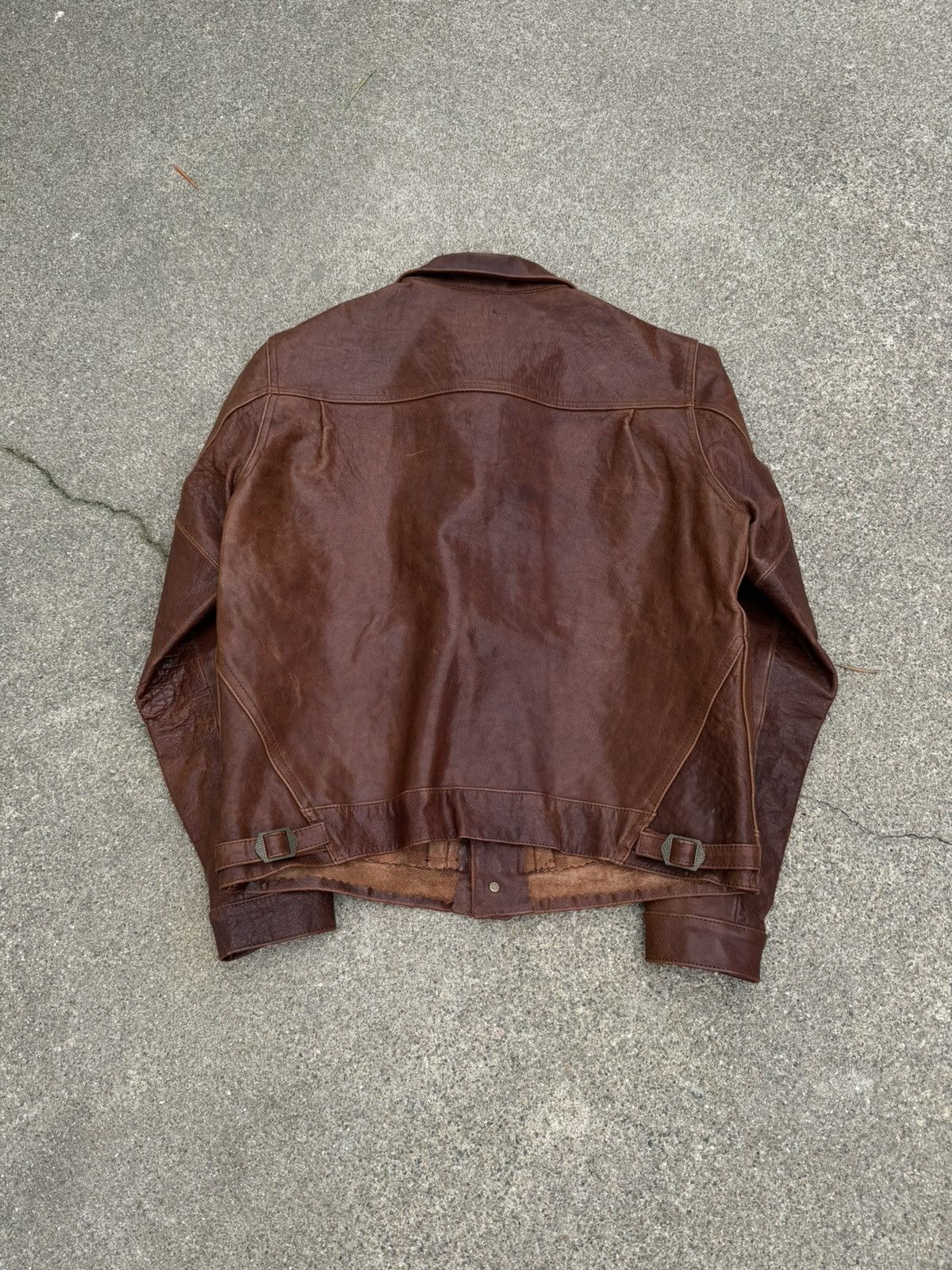 RRL Ralph Lauren Double RL Limited Edition Type 1 Buffalo Leather Jacket Size US M / EU 48-50 / 2 - 3 Thumbnail