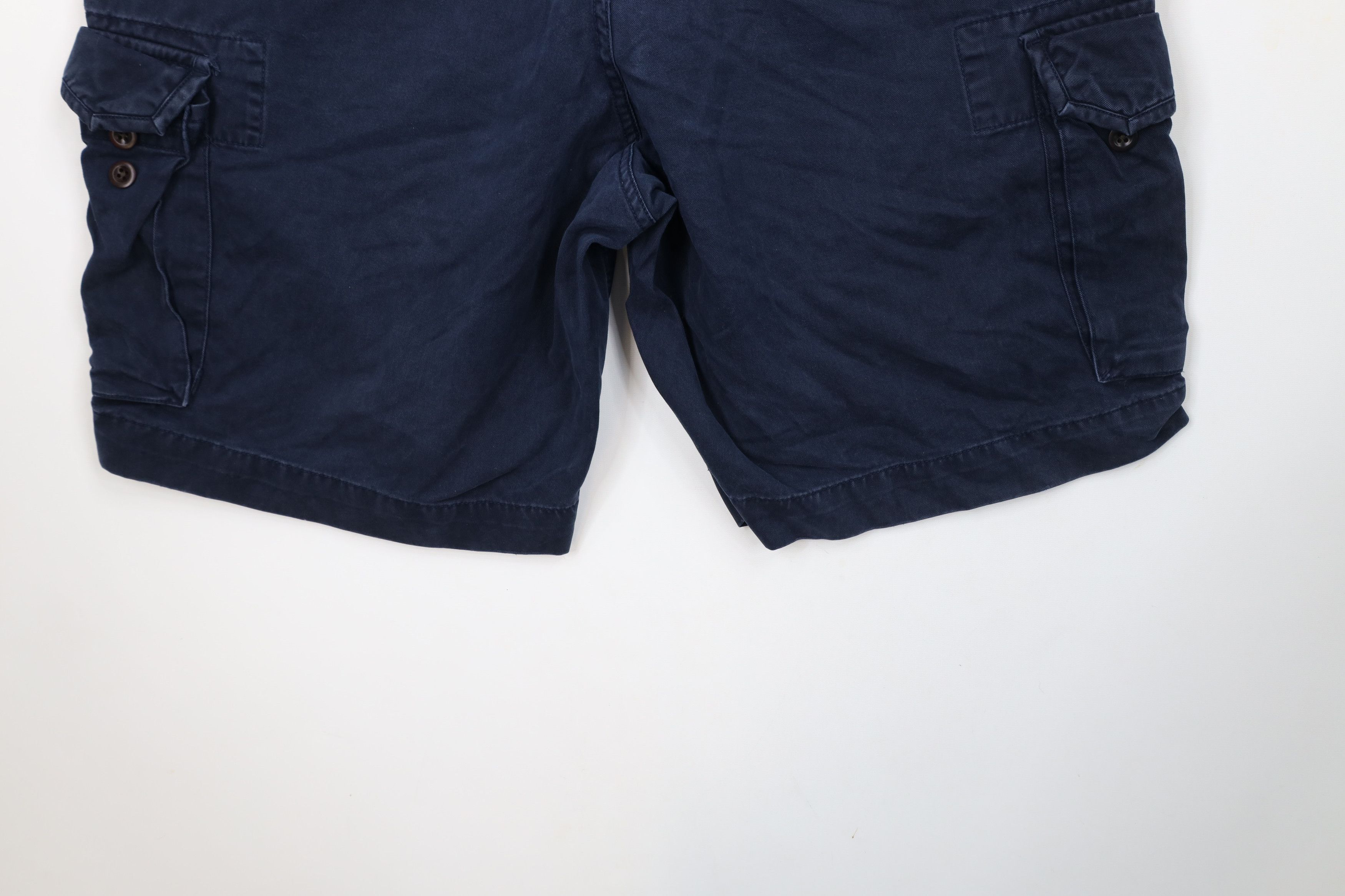Ralph Lauren × Vintage Vintage Ralph Lauren Heavyweight Cargo Shorts Navy Blue Size US 42 / EU 58 - 13 Thumbnail