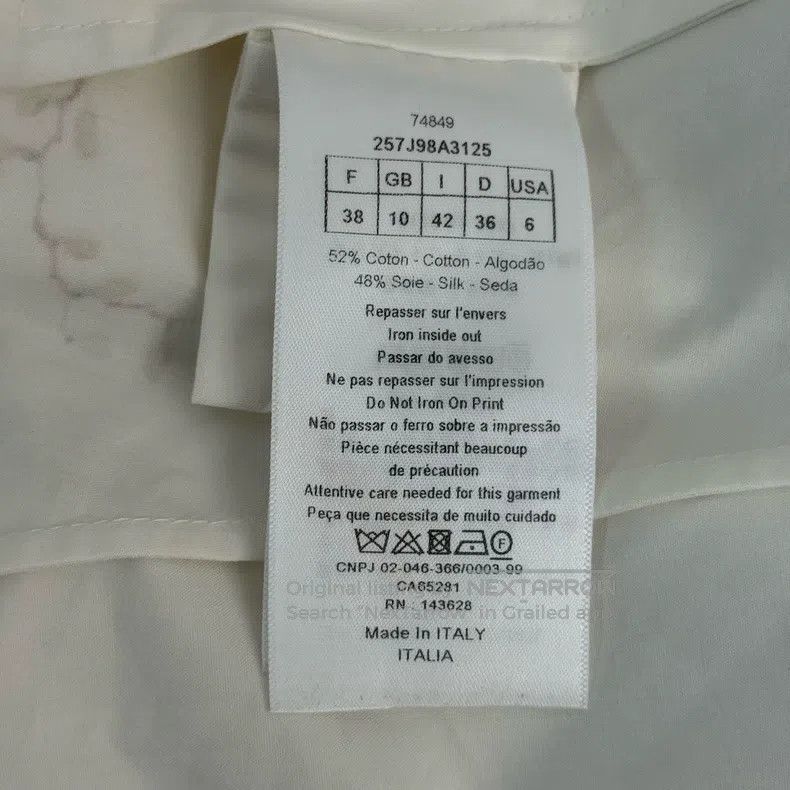 Dior Dior White floral pattern table skirt Size 25" / US 0 / IT 36 - 6 Thumbnail