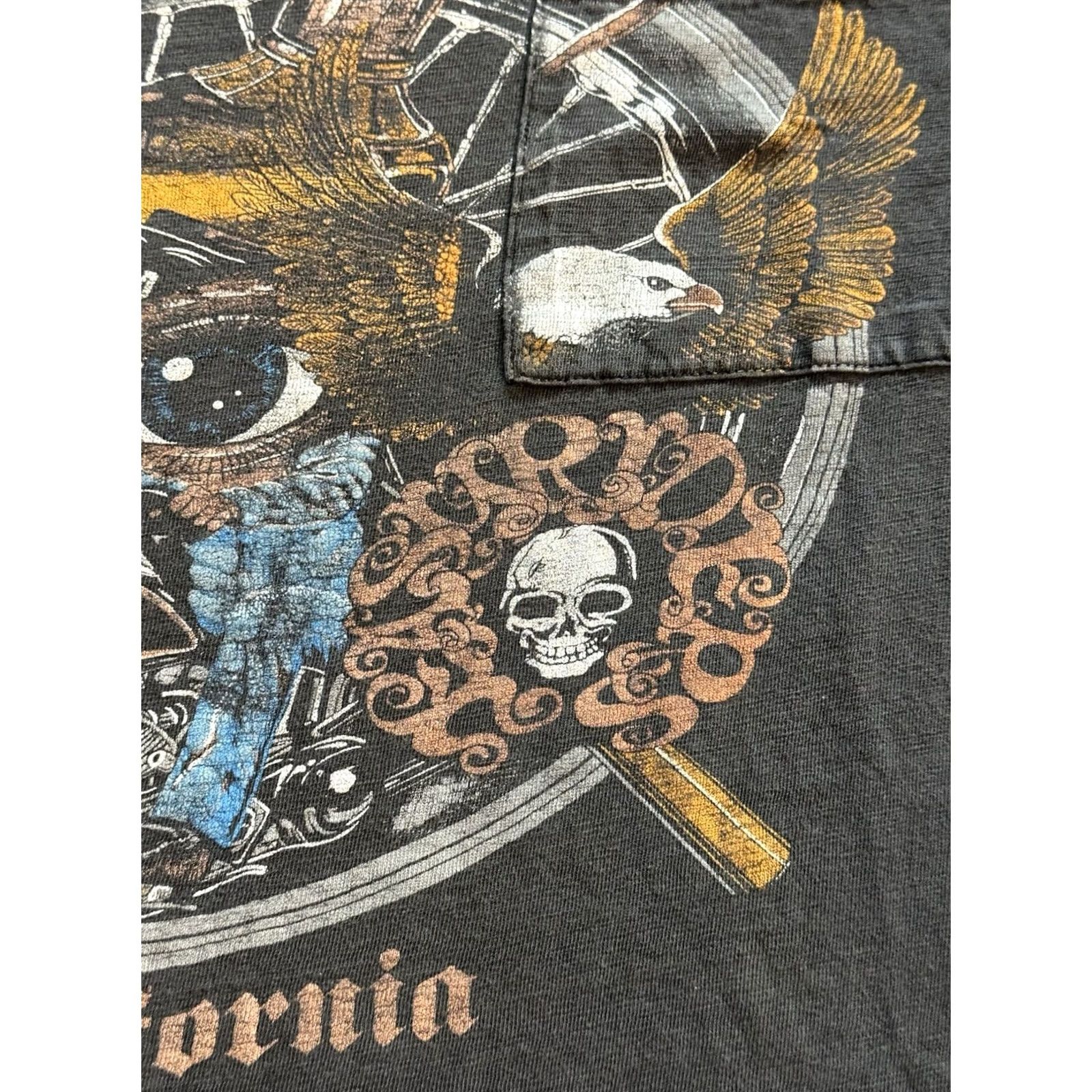 Vintage VINTAGE Easyriders Black Pocket Tee Shirt M 90s Biker Motorcycle Outlaw California Mens Size US M / EU 48-50 / 2 - 4 Thumbnail