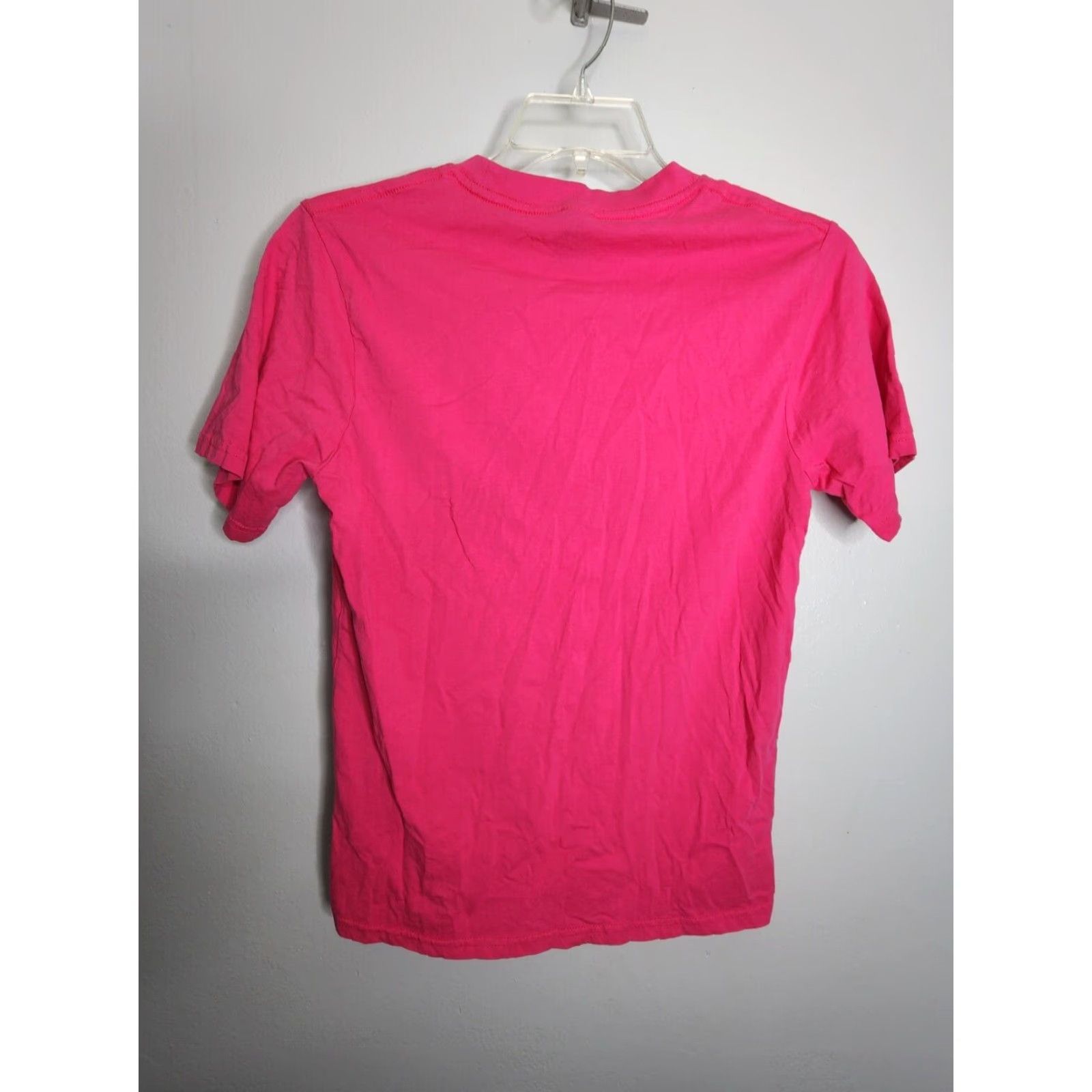 Vintage VINTAGE Unbranded Women's M Pink Embroidered City Skyline T-Shirt Cotton Crew Neck Short Sleeve Unisex Adults Size US M / EU 48-50 / 2 - 2 Thumbnail