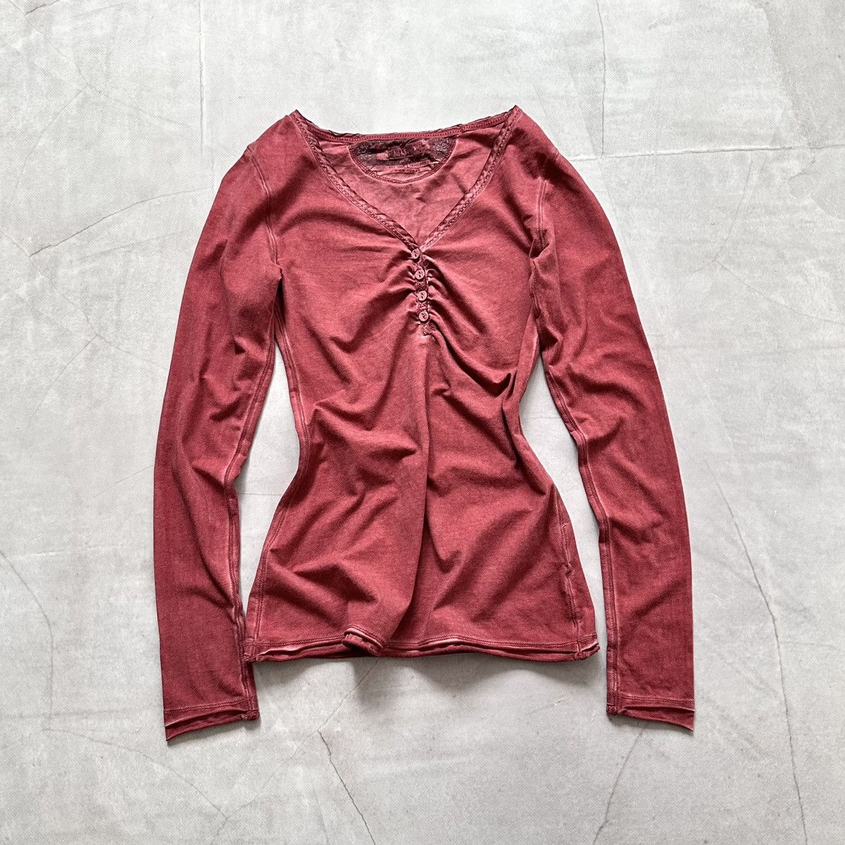 Hysteric Glamour × Undercover Cute Button Long Sleeve T Shirt Sarah Pacini Vibe Size XS / US 0-2 / IT 36-38 - 1 Thumbnail