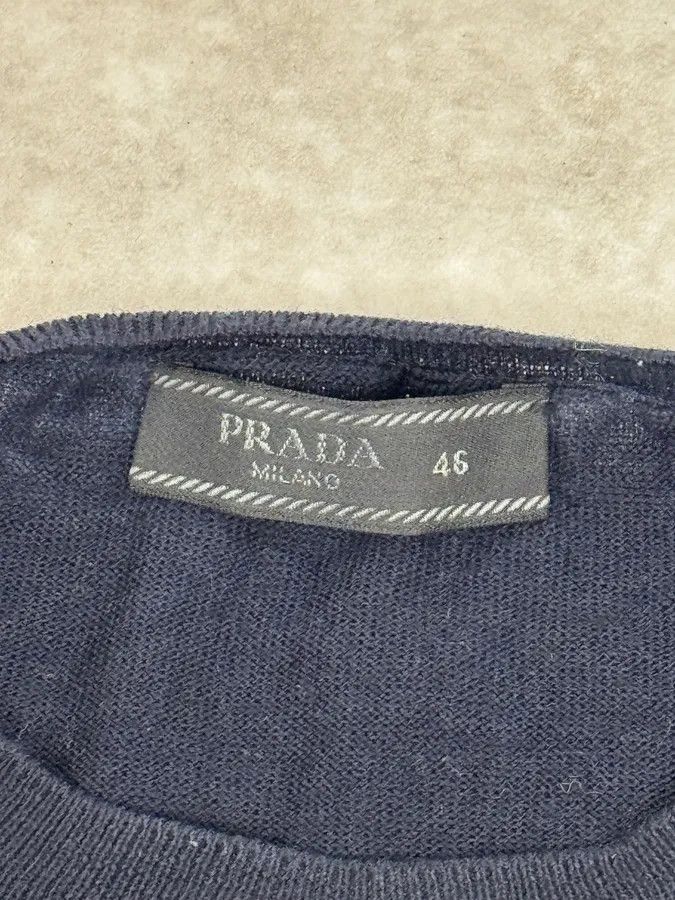 Prada AW2018 Prada Navy Wool Classic Sweater Size US S / EU 44-46 / 1 - 7 Thumbnail