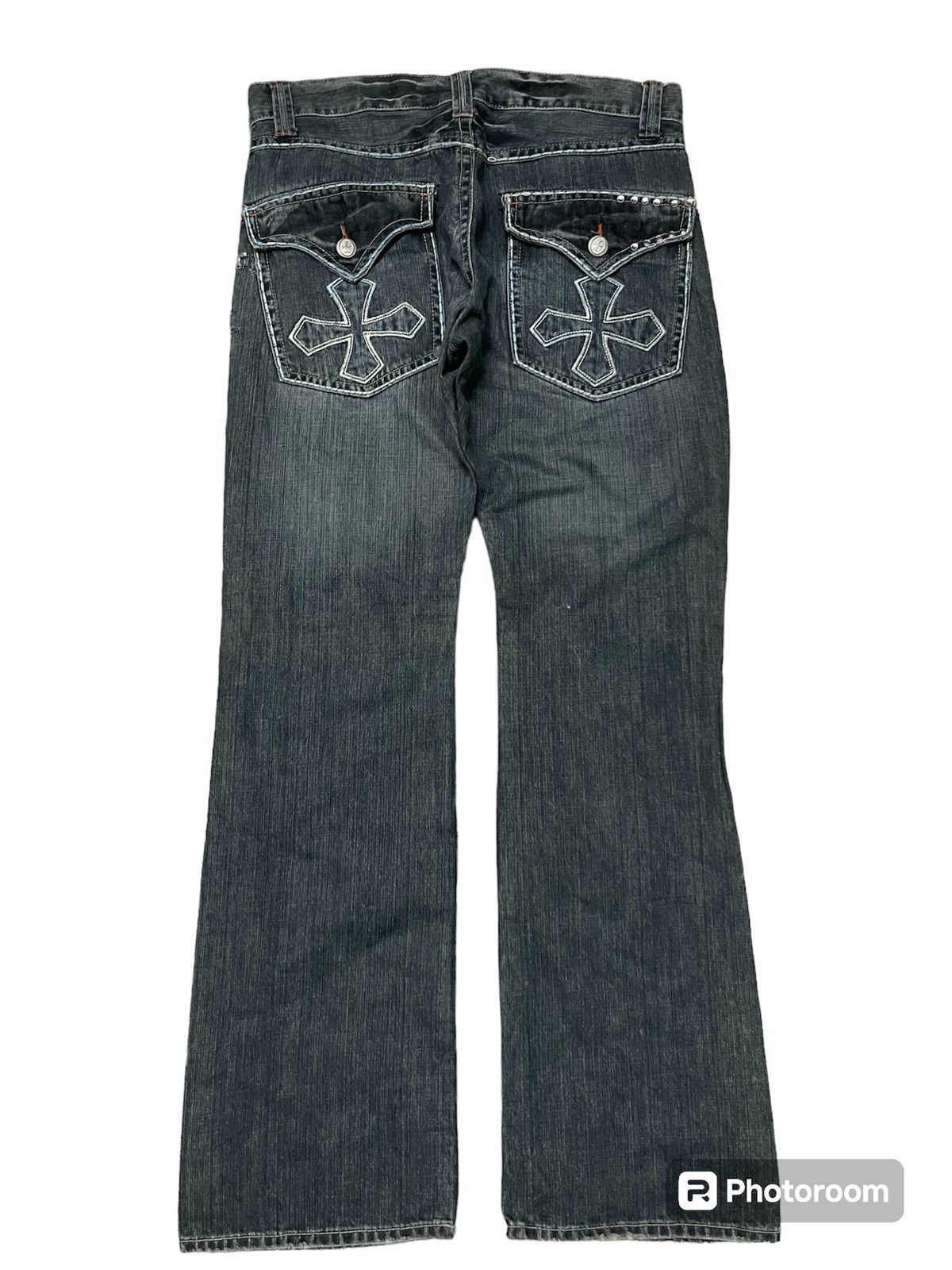 If Six Was Nine 2000s CHROME HEARTS INSPIRED JAPANESEBRAND STUDDED PANT Size US 35 - 3 Thumbnail