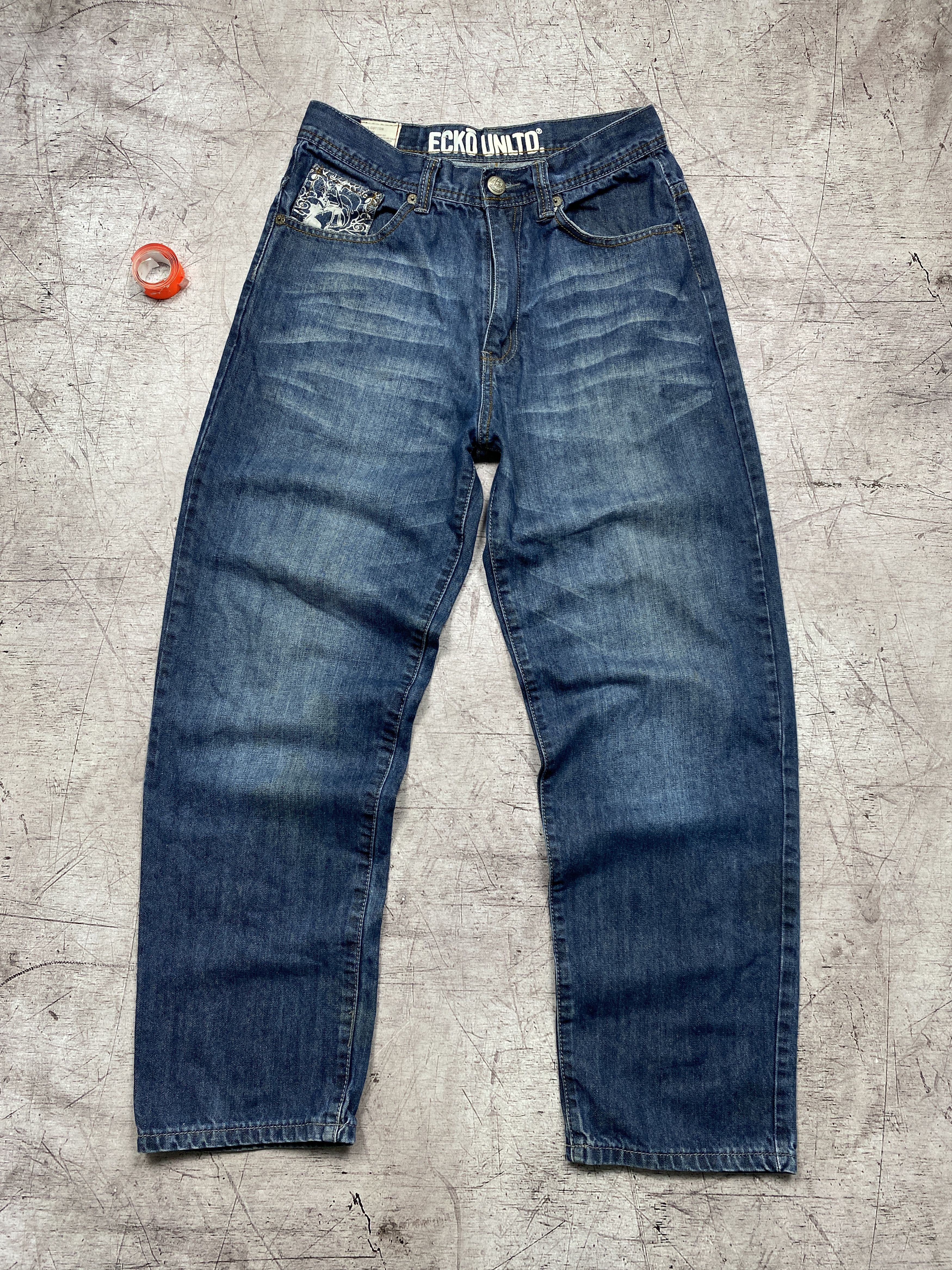 Ecko Unltd. × Vintage Ecko Unltd. Vintage Mens Denim Rap Pants Hip Hop Jeans Size US 30 / EU 46 - 3 Thumbnail