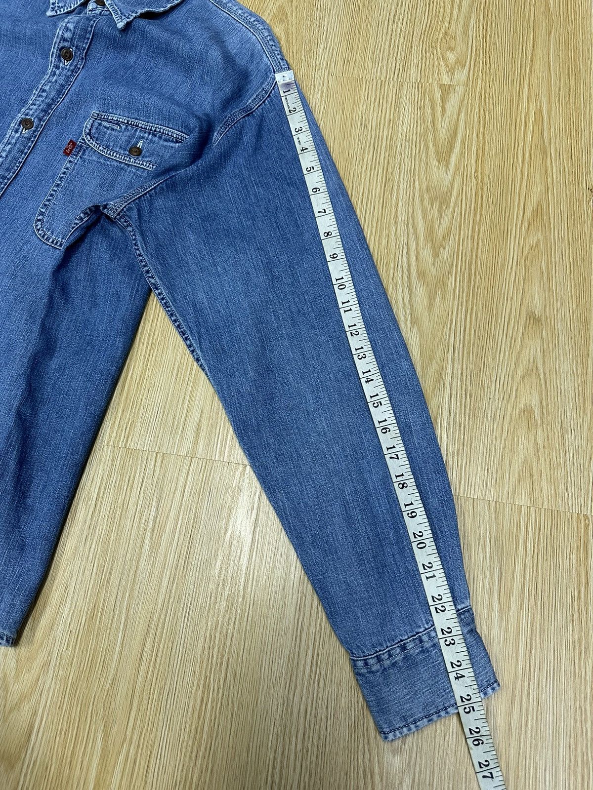 Levi's Levis Western 90s Vintage Denim Shirt A279 Size US L / EU 52-54 / 3 - 5 Thumbnail