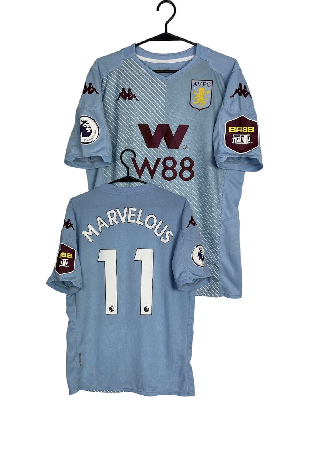 Kappa Kappa Aston Villa 2019/2020 Marvelous #11 Soccer Jersey Size US L / EU 52-54 / 3 - 1 Thumbnail