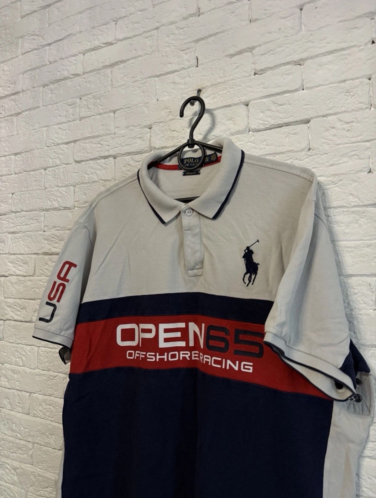 Polo Ralph Lauren Ralph Lauren USA Polo Shirt Racing Open 65 Big Pony Sz XXL Size US XXL / EU 58 / 5 - 2 Thumbnail