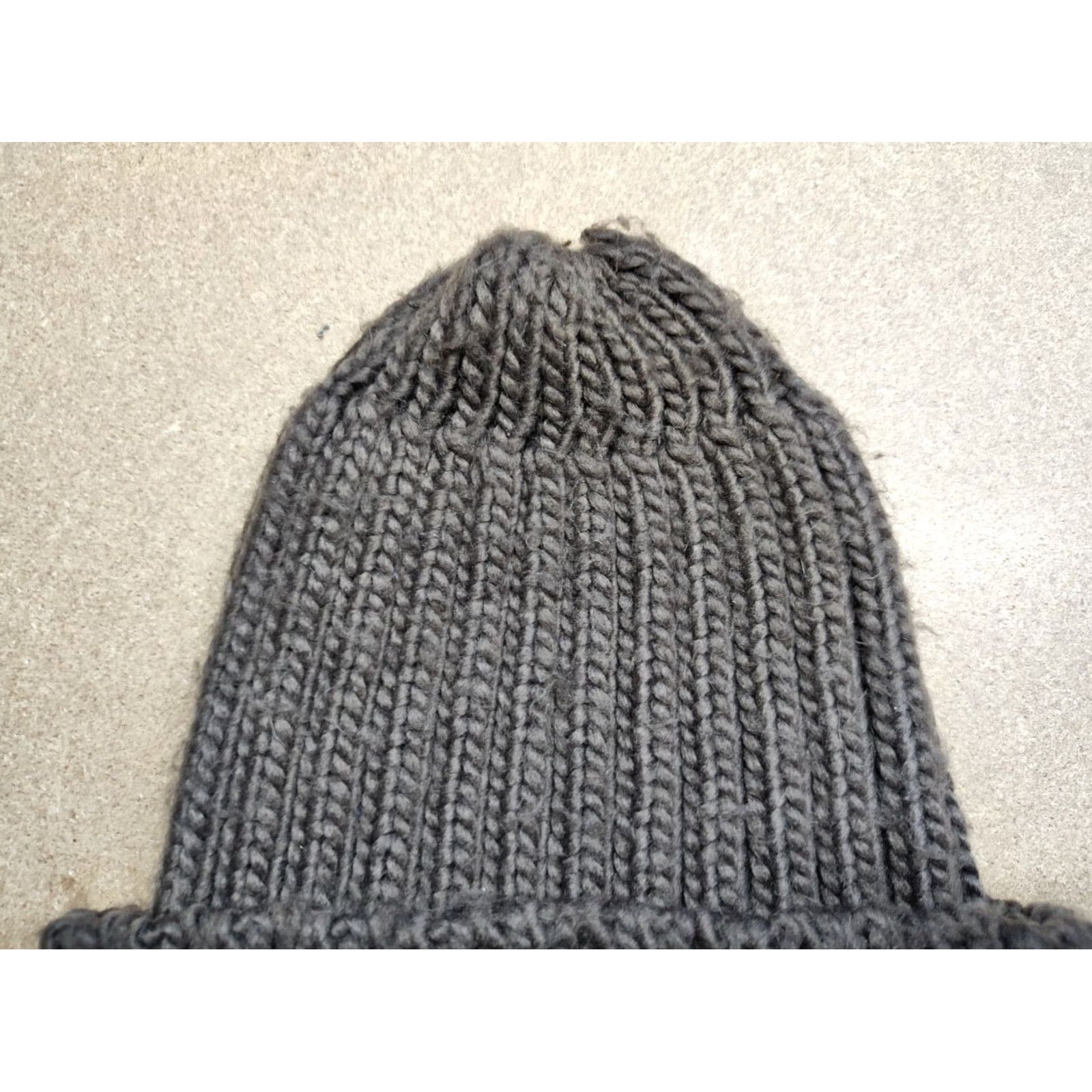 Napapijri Napapijri Beanie Hat Size M Ribbed Bobble Beige Unisex Adults Knit Acrylic Fall Winter Booble? Wait. Size ONE SIZE - 5 Thumbnail