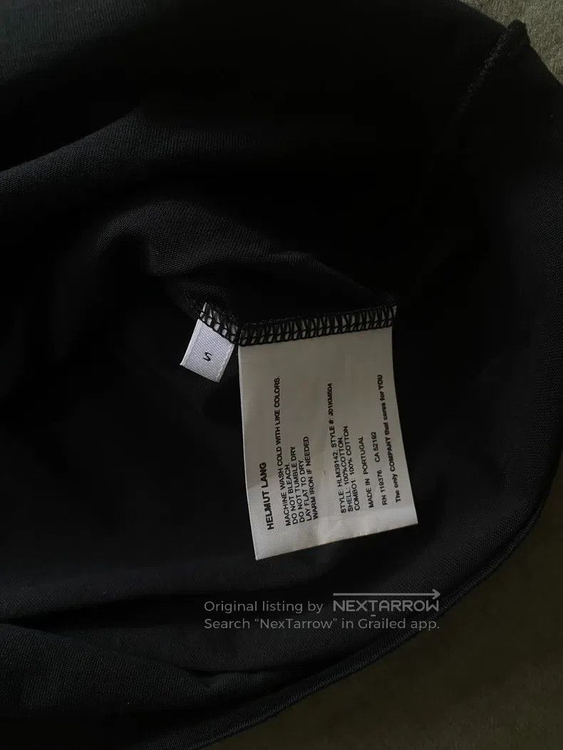 Helmut Lang HELMUT LANG Black Embroidered Logo Men's T-Shirt Size US S / EU 44-46 / 1 - 4 Thumbnail