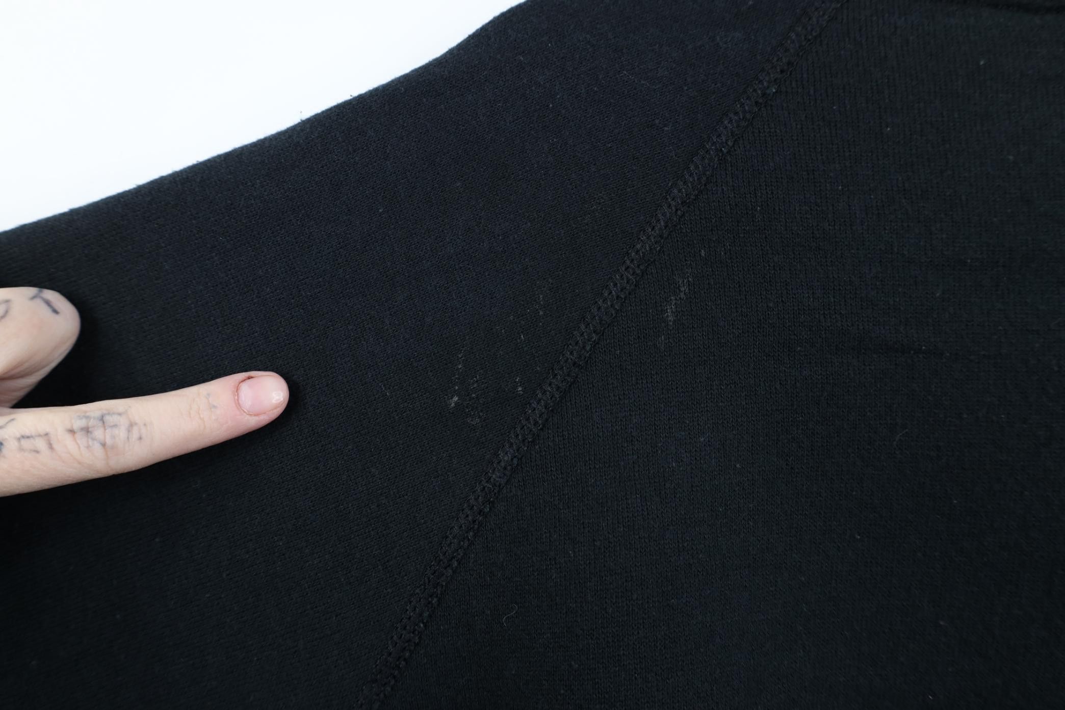 Vintage Vintage 90s Streetwear Blank Crewneck Sweatshirt Black USA Size XL / US 12-14 / IT 48-50 - 7 Thumbnail