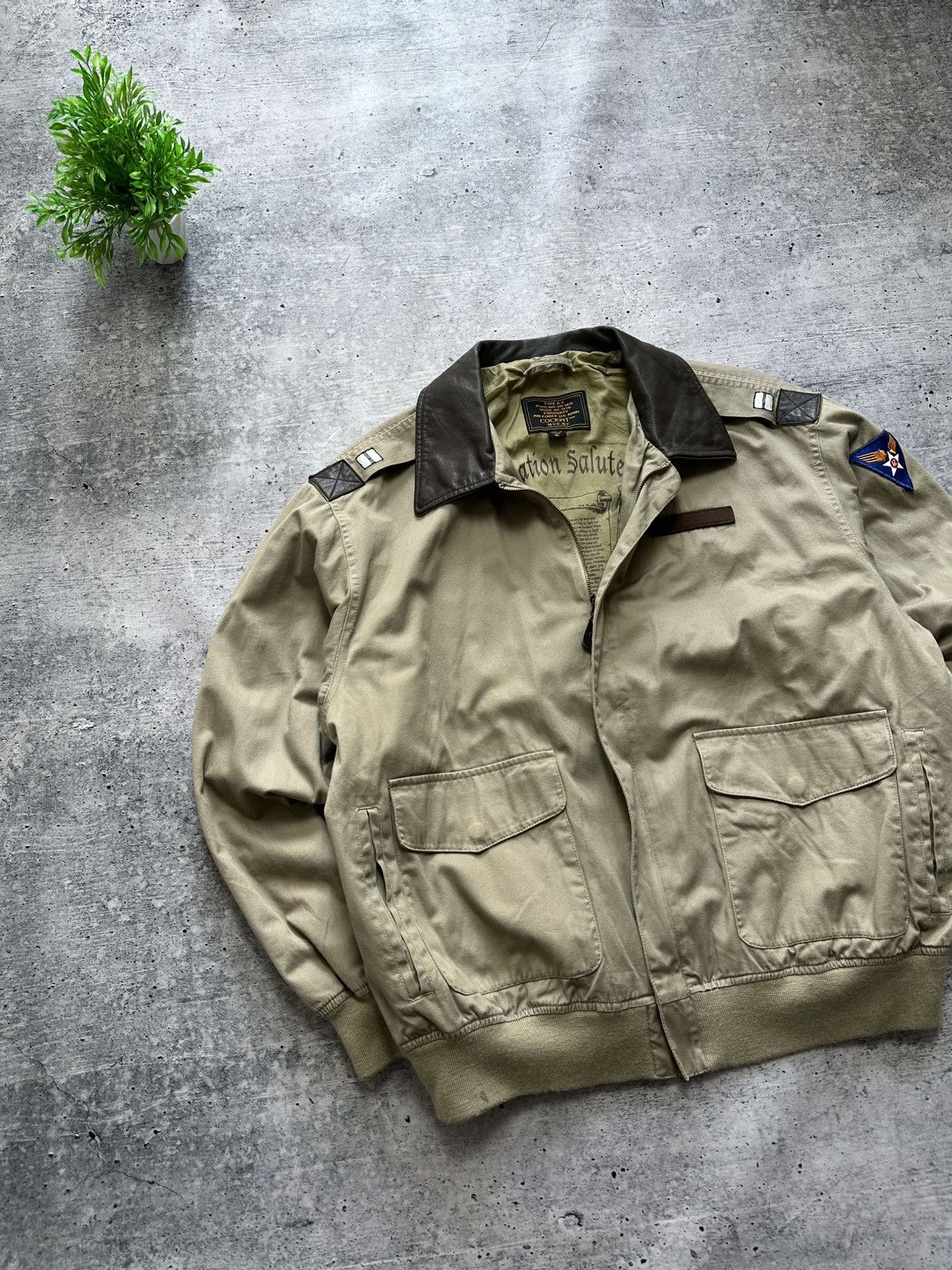 Cockpit USA Cockpit U.S.A. Military A-2 Army Utility Field Jacket Y2K Size US XL / EU 56 / 4 - 1 Thumbnail