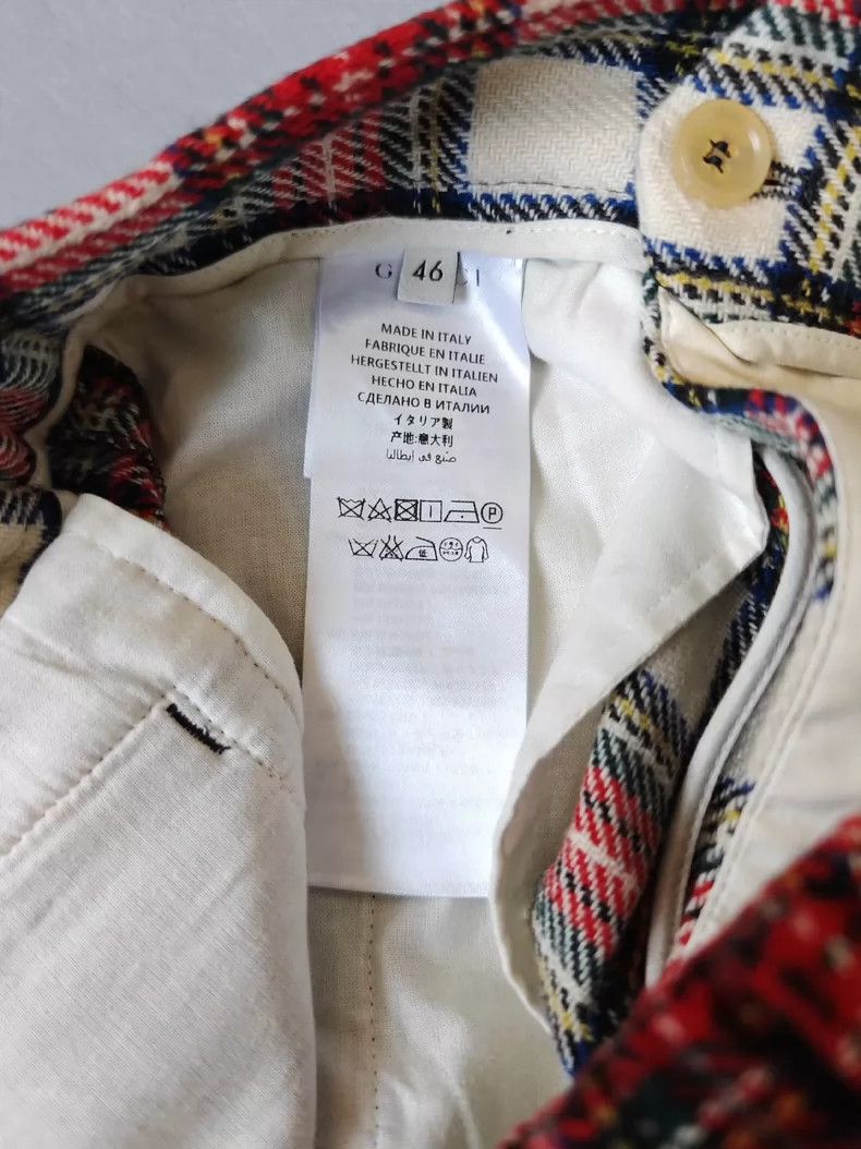 Gucci Gucci Wool plaid casual pants 2501-Nextarrow Size US 28 / EU 44 - 4 Thumbnail