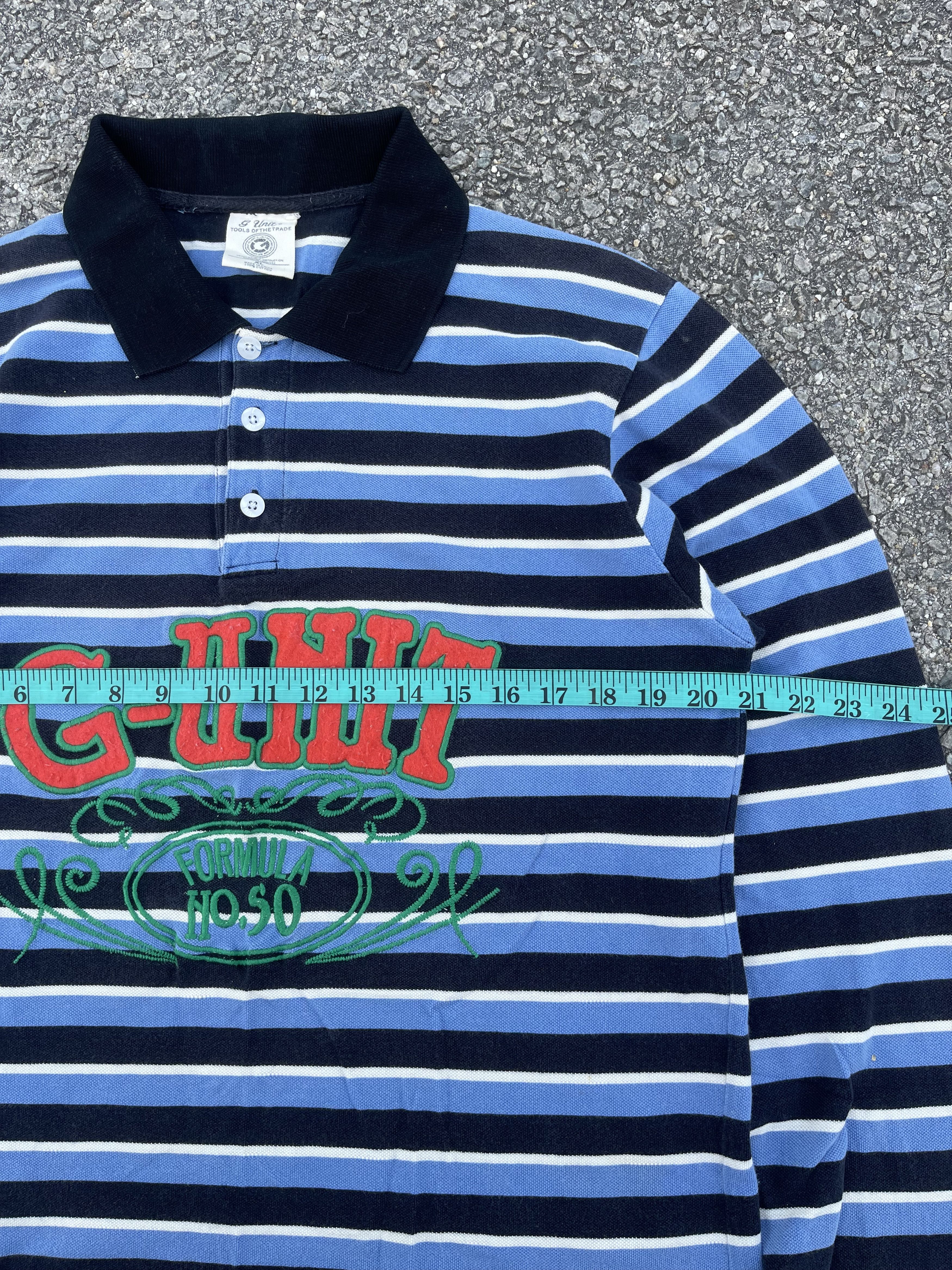 50 Cent × G-Unit × Rap Tees Vintage y2k G UNIT L/S Polo Shirt Size US XL / EU 56 / 4 - 8 Thumbnail