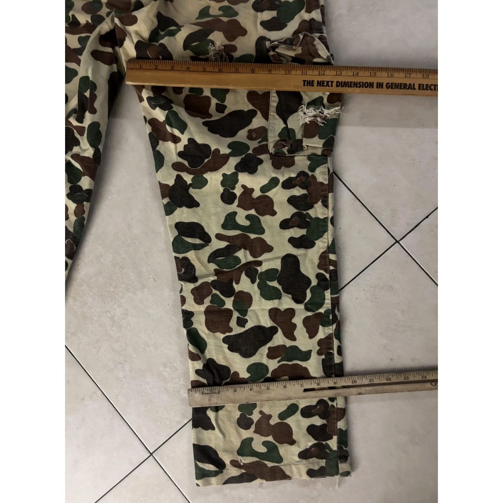 Vintage Duxbak Pants Mens 37W x 29L Cargo Camouflage Workwear Pockets Outdoor Pants Mens Size US 37 - 8 Thumbnail