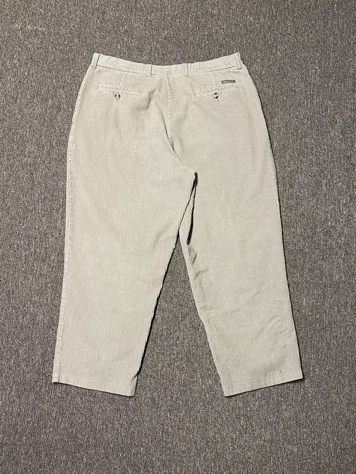 Haggar × Vintage BEIGE CORDUROY PANTS Size US 40 / EU 56 - 2 Thumbnail