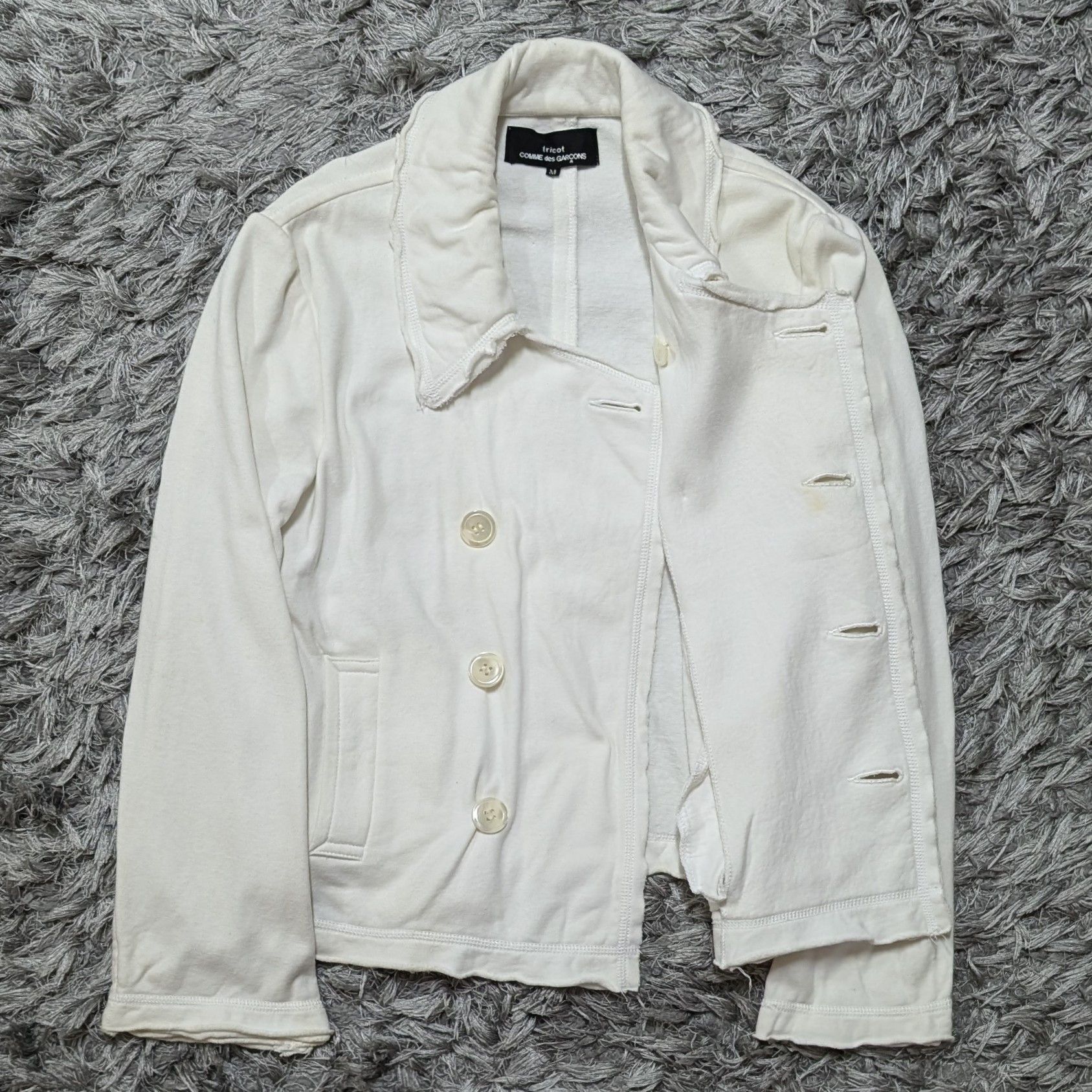 Comme des Garcons S/S 2003 Comme Des Garcons Cotton Cropped Jacket Size M / US 6-8 / IT 42-44 - 2 Thumbnail