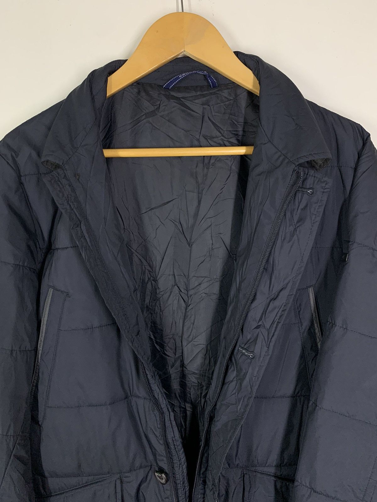 Vintage Crocodile Long Quilted Jacket