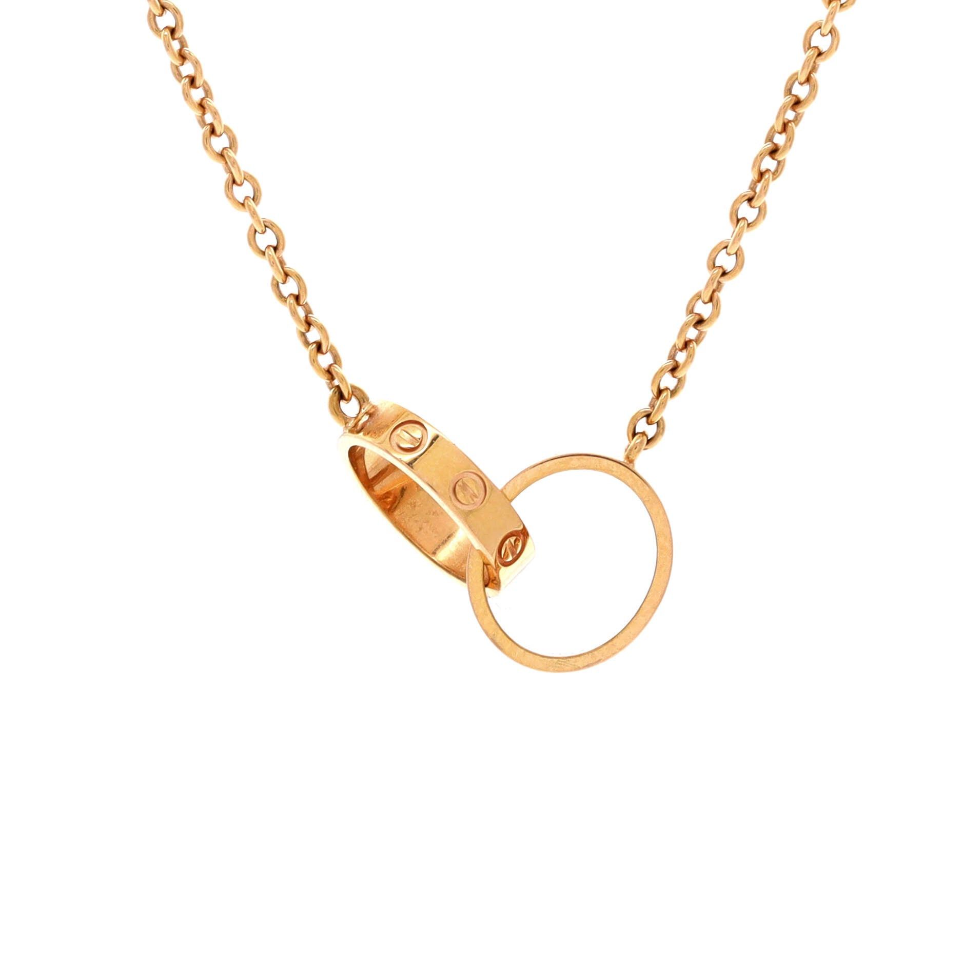 Cartier Love Interlocking Necklace Size ONE SIZE - 1 Thumbnail