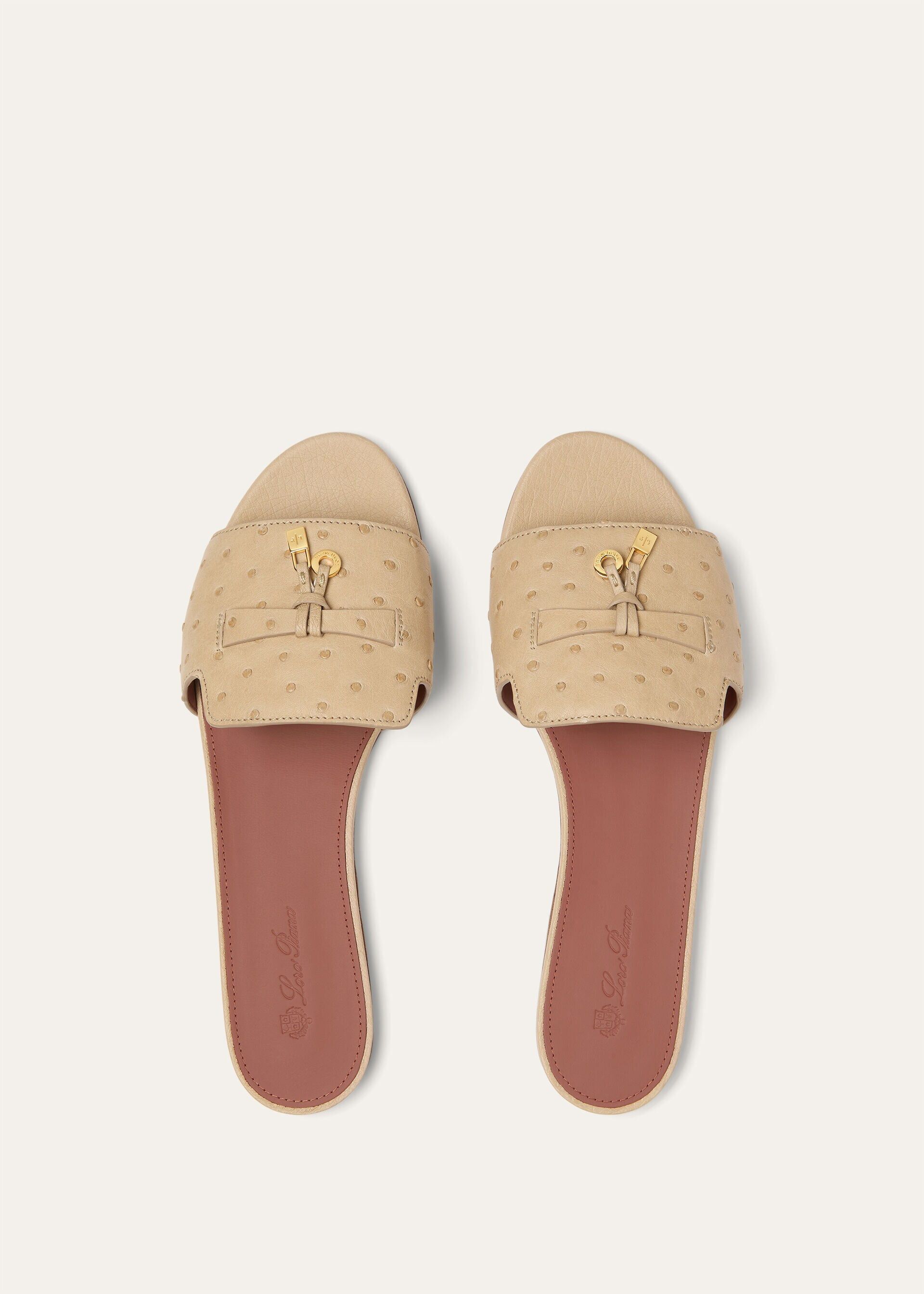 Loro Piana os11x0326 FAL0468 Summer Charms Sandals in Orix/Sun Gold Size US 7 / IT 37 - 5 Thumbnail