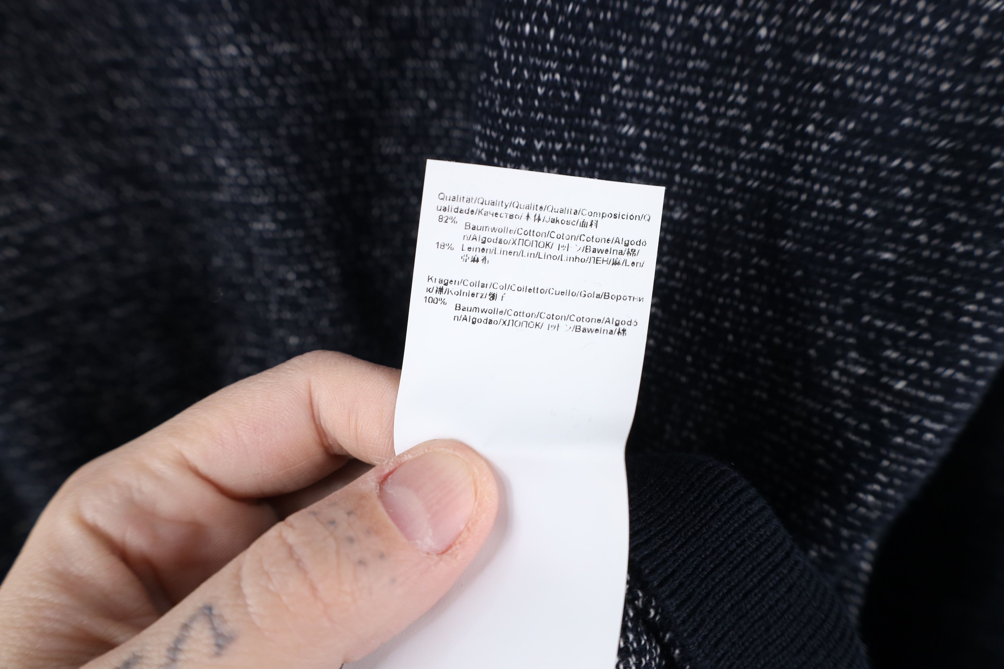 Hugo Boss × Vintage Hugo Boss Fit Cotton Linen Blend Knit Crewneck Sweater Blue Size US L / EU 52-54 / 3 - 8 Thumbnail