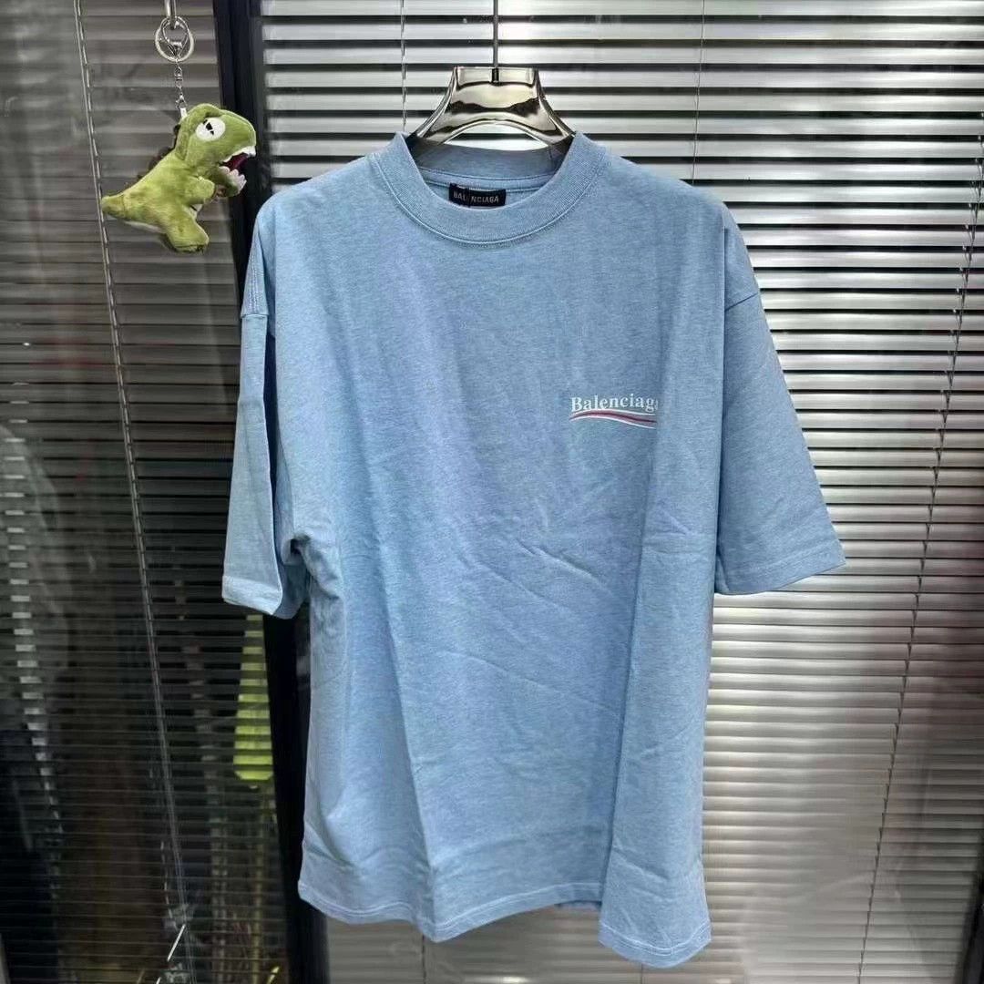 Balenciaga Balenciaga smog blue cola short sleeved shirt Size US XS / EU 42 / 0 - 1 Thumbnail