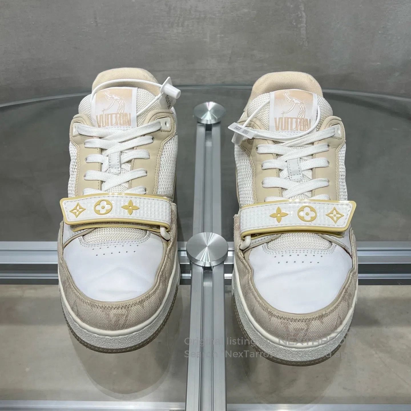 Louis Vuitton Louis Vuitton Trainer Kaki Velcro shoes Size US 6.5 / EU 39-40 - 2 Thumbnail