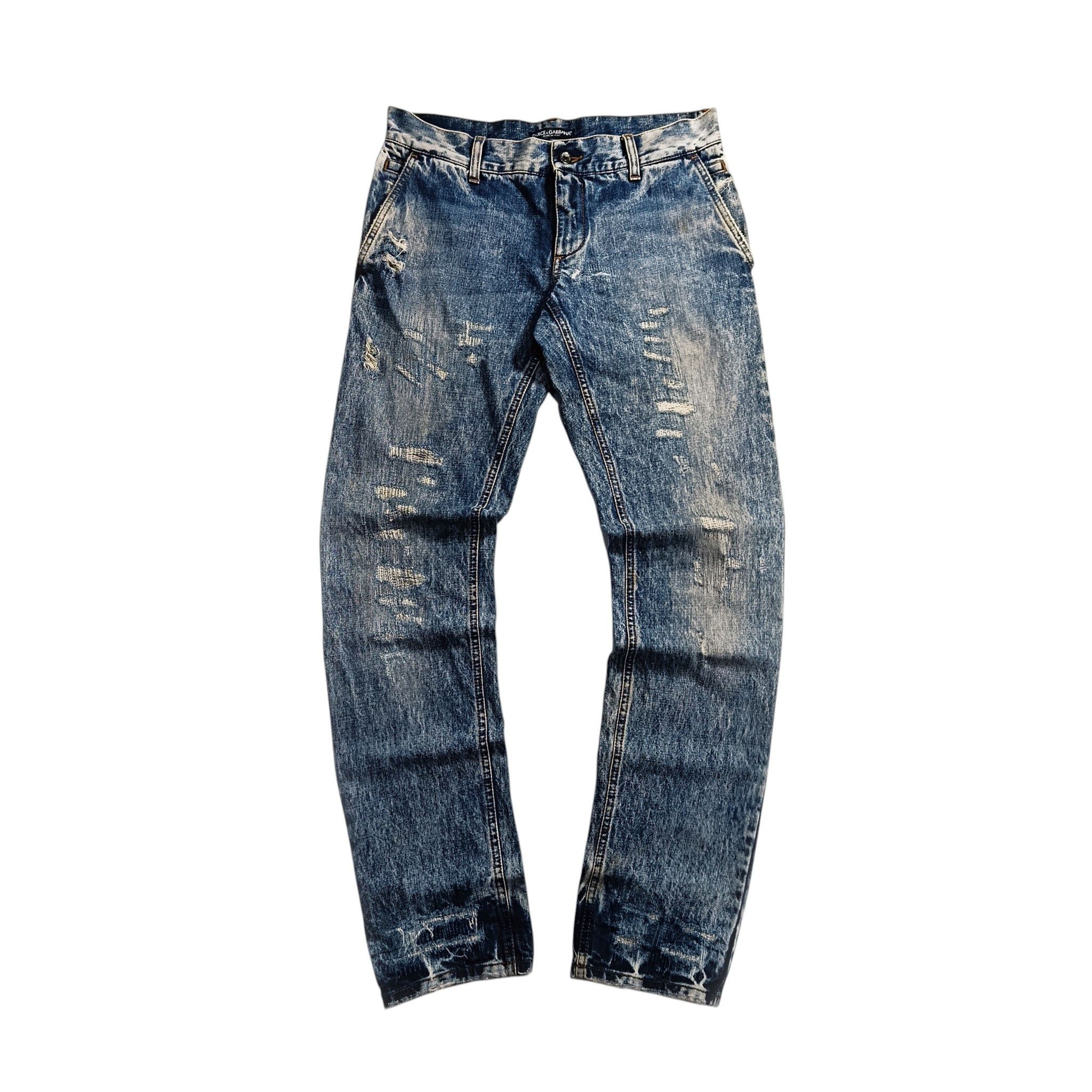 Dolce & Gabbana Dolce & Gabbana Distressed Denim Jeans Size US 30 / EU 46 - 1 Thumbnail