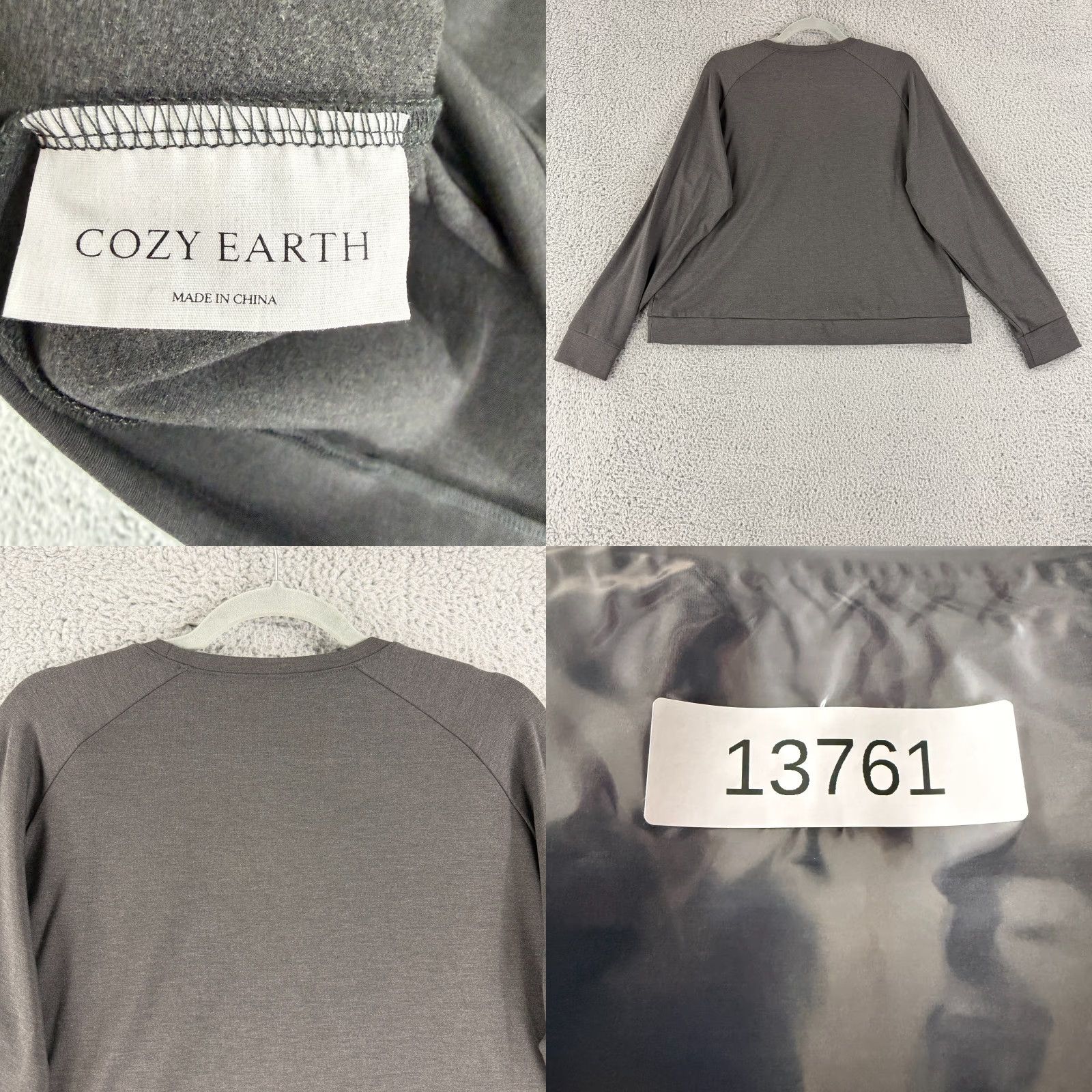 Vintage Cozy Earth Sweatshirt Womens XL Gray Long Sleeve Crew Neck Pullover Soft Size XL / US 12-14 / IT 48-50 - 8 Thumbnail