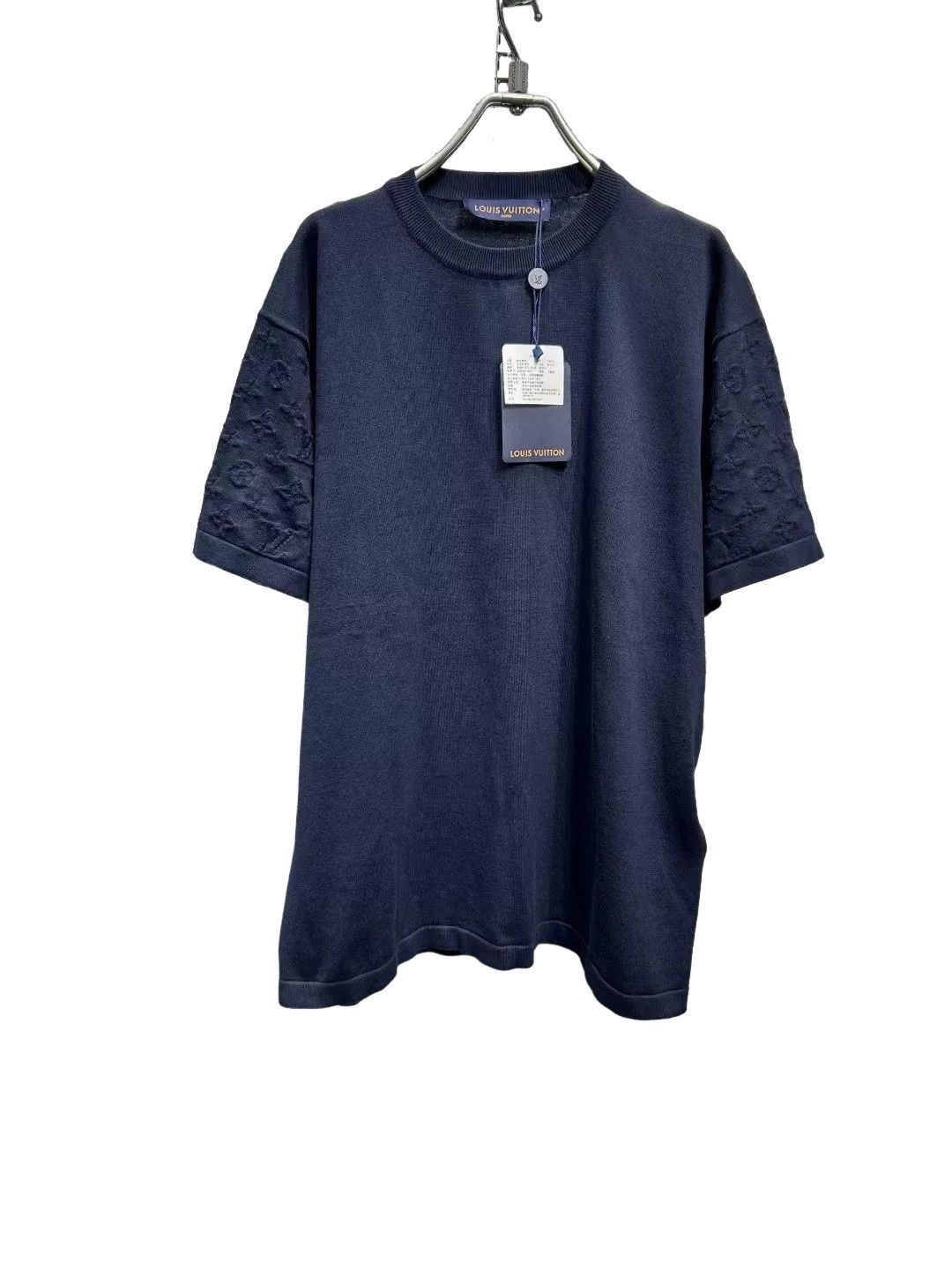 Louis Vuitton Louis Vuitton Blue Knit Short Sleeve T Shirt | Grailed