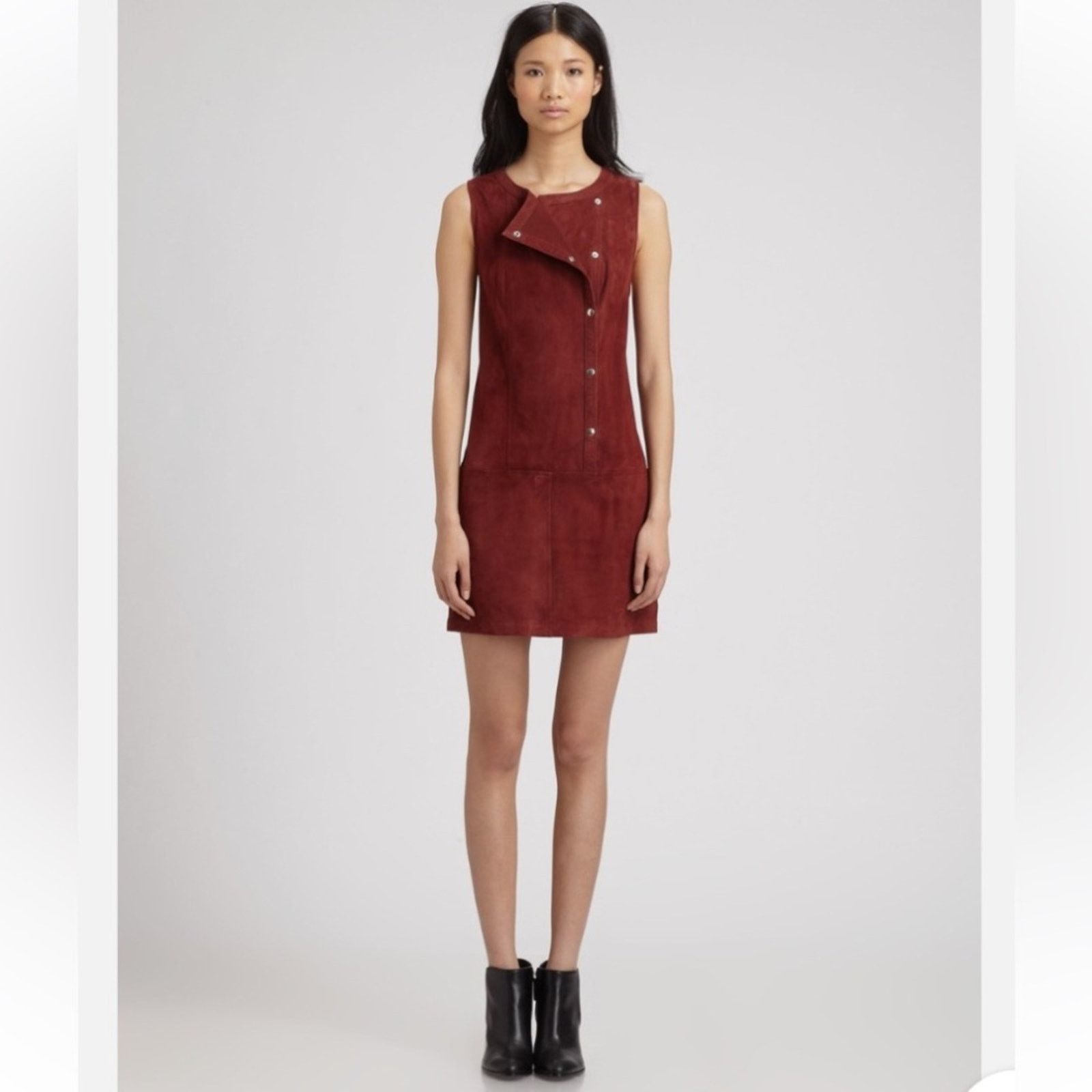 Elizabeth and James $695 ELIZABETH AND JAMES Stanton Suede Shift Dress Size 0 Size XS / US 0-2 / IT 36-38 - 7 Thumbnail
