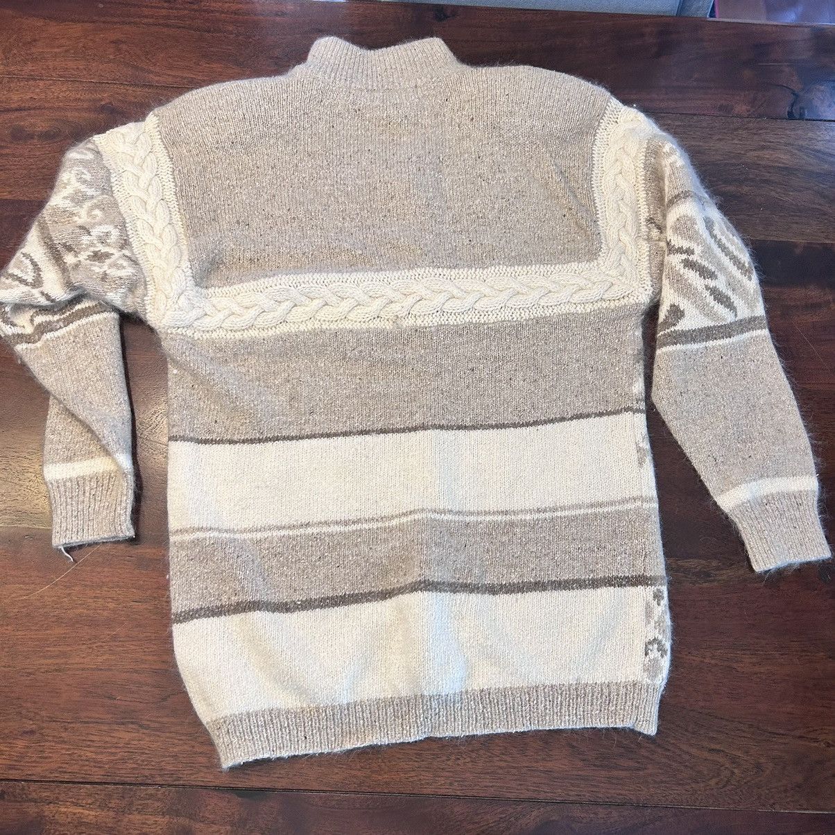 Vintage IB Diffusion Silk Angora Lambswool Nat. Sweater Skirt Set Size S / US 4 / IT 40 - 4 Thumbnail