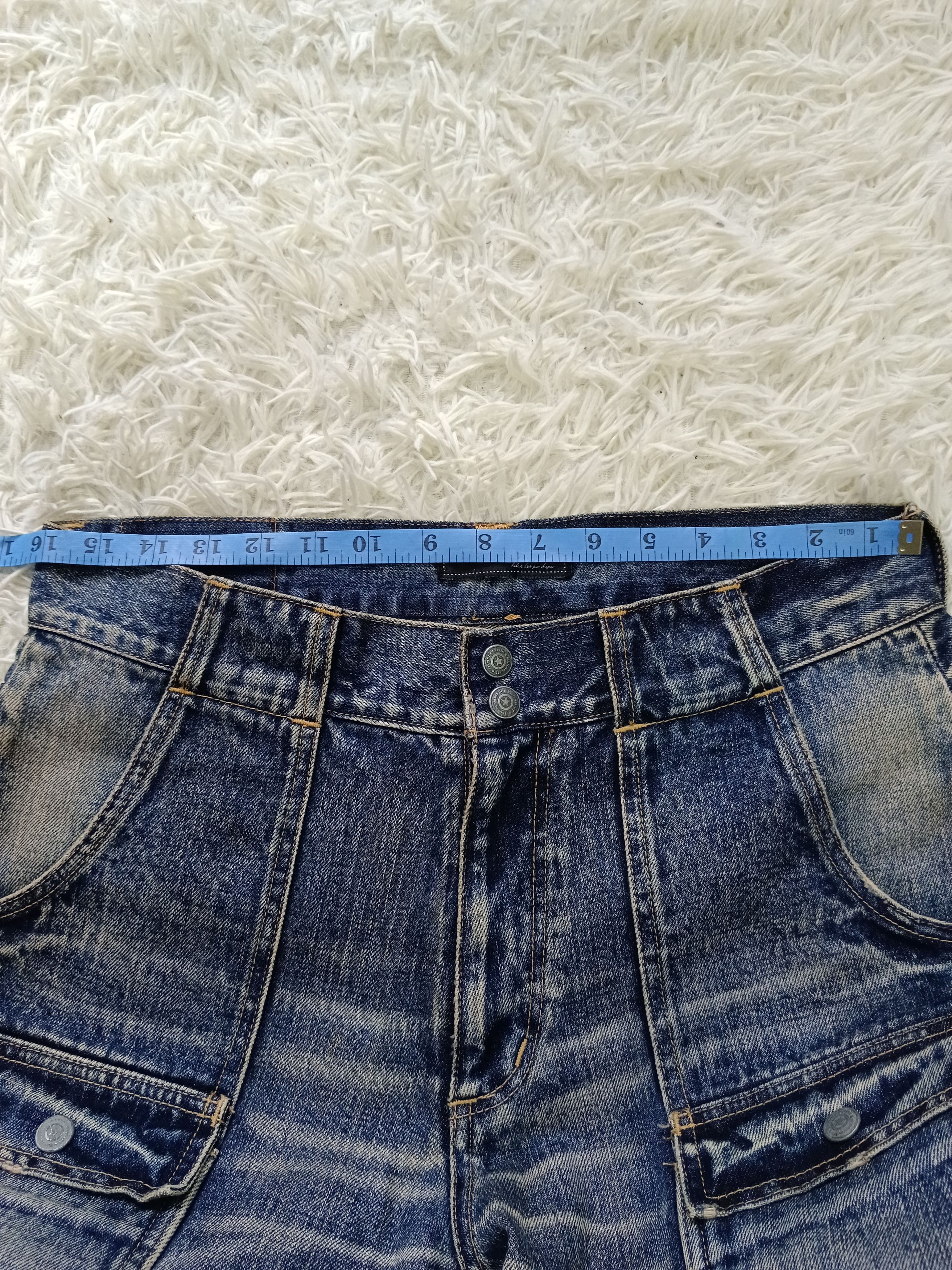 Japanese Brand FLARE INSANE 90s BLUTENBLATT DENIM PANTS Size US 32 / EU 48 - 5 Thumbnail