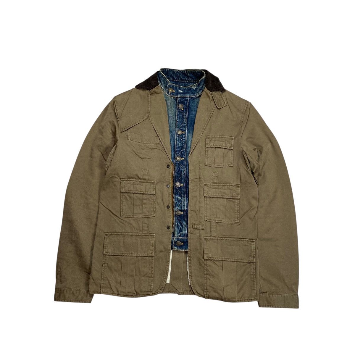 Dsquared2 Dsquared2 Hybrid Denim Military Jacket Size US L / EU 52-54 / 3 - 2 Thumbnail