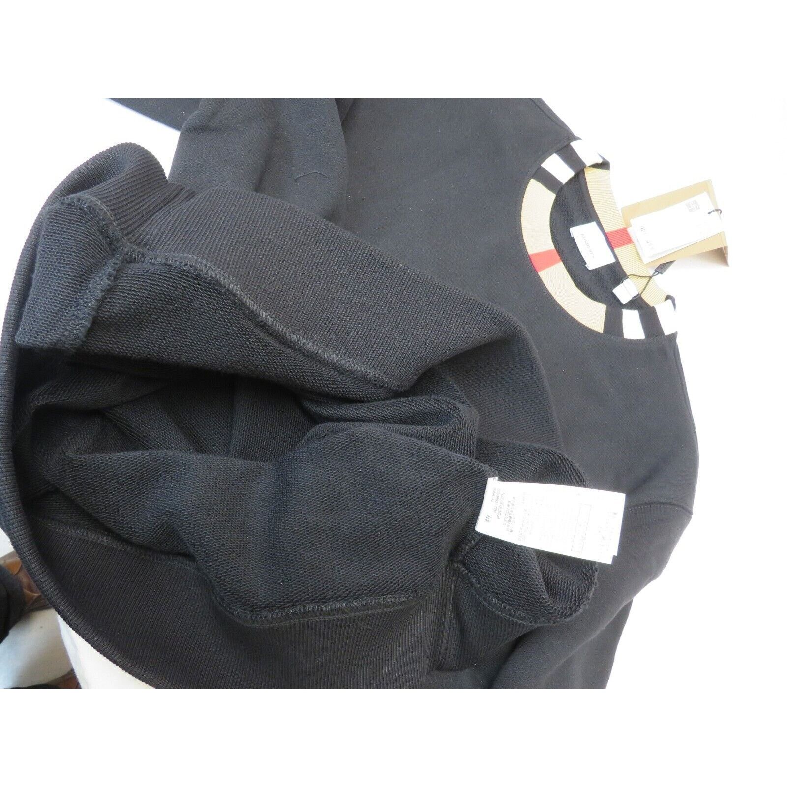 Burberry JARRAD BLACK COTTON ICON STRIPE COLLAR RED LOGO SWEATER L Size US L / EU 52-54 / 3 - 8 Thumbnail