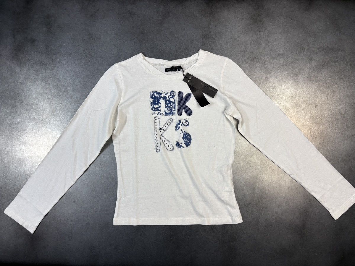 IKKS × Vintage Vintage IKKS Longsleeve Embroidered Youth 2000s Y2K 1990s Size XS / US 0-2 / IT 36-38 - 11 Thumbnail